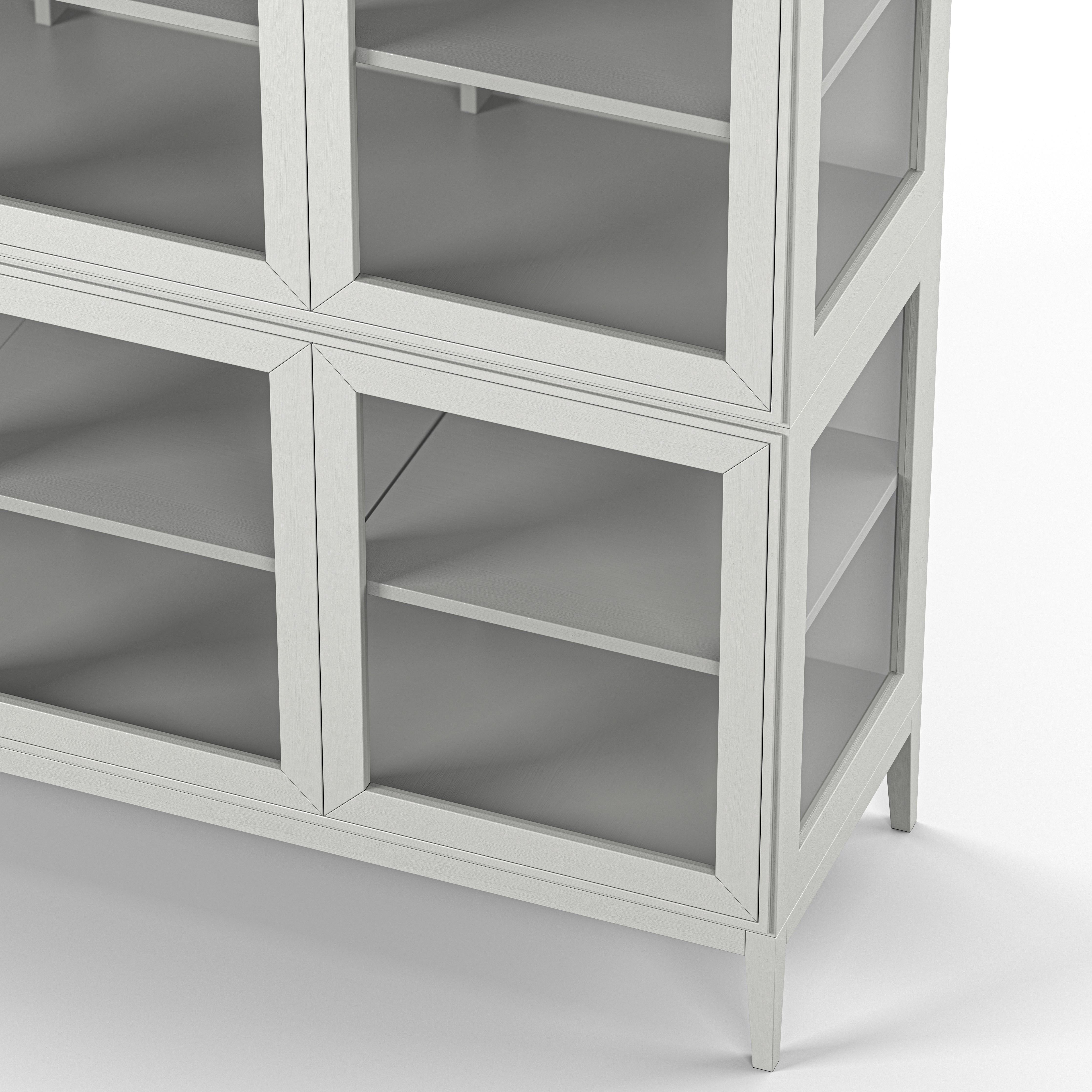 Englesson Skåp Edge 2.0 Vitrinskåp 3 Dörrar, 2-Sektion #Variant_White