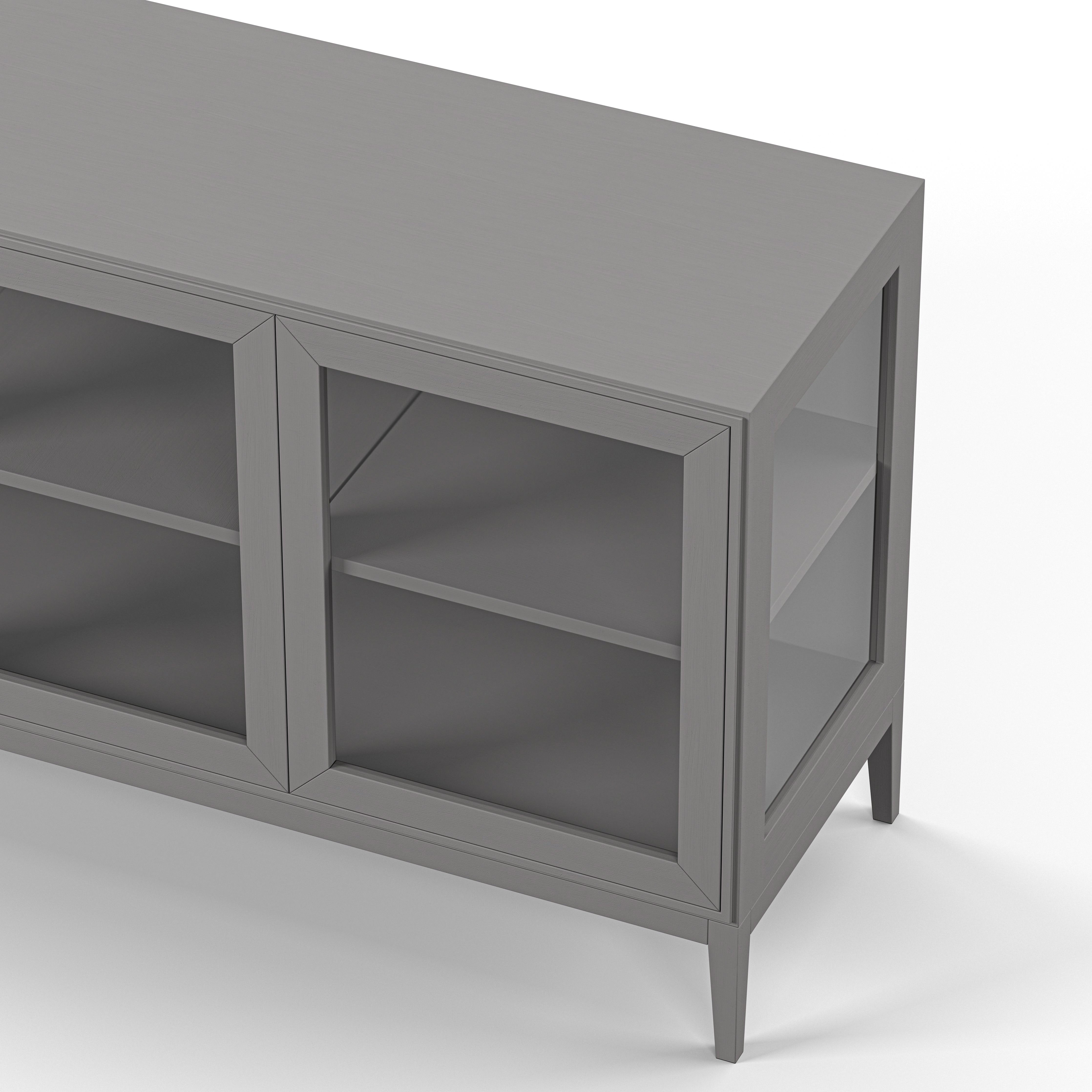 Englesson Skåp Edge 2.0 Vitrinskåp 3 Dörrar, 1-Sektion #Variant_Grey Brushed