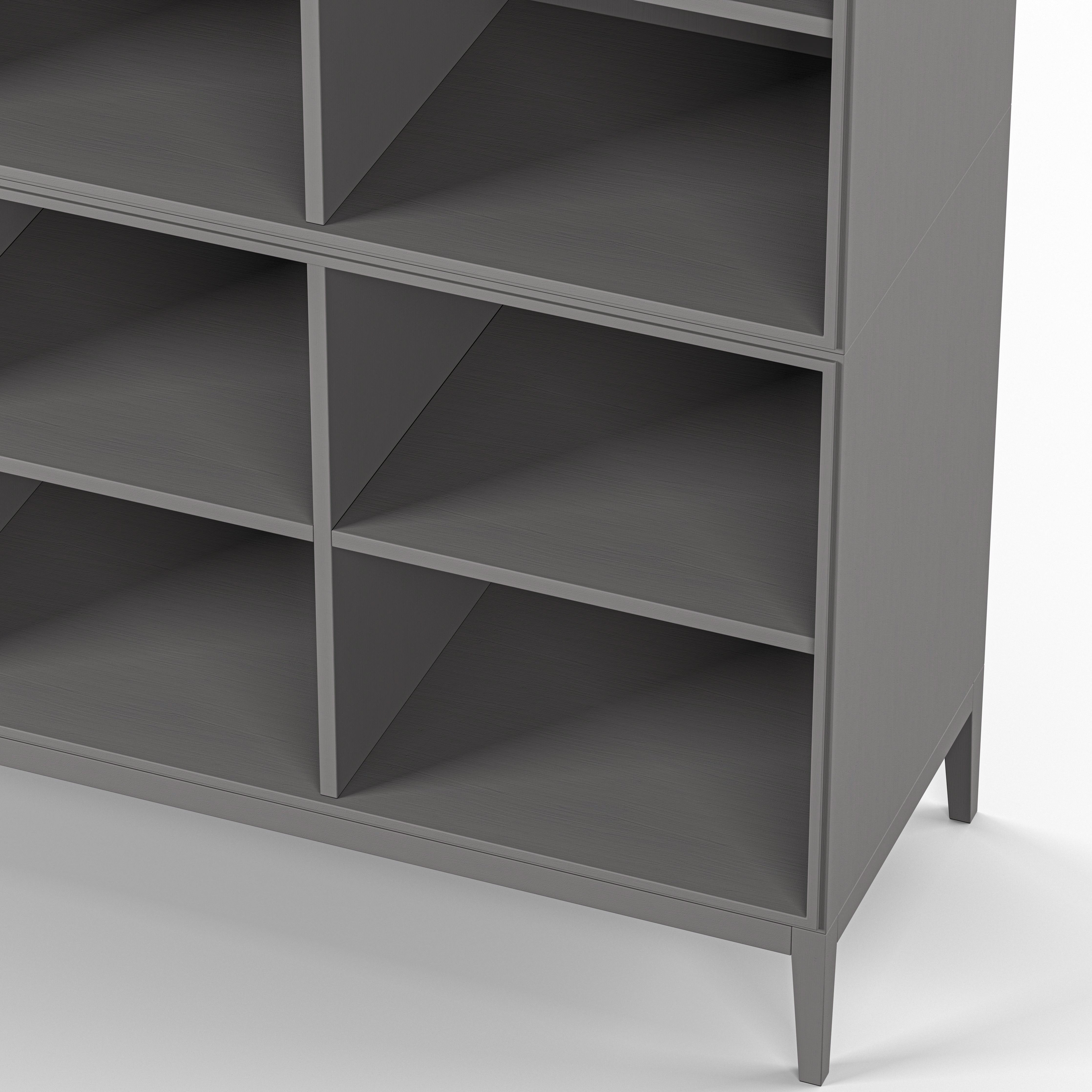 Englesson Bokhyllor Edge 2.0 Bokhylla 4 Hyllor, 2-Sektion #Variant_Grey Brushed