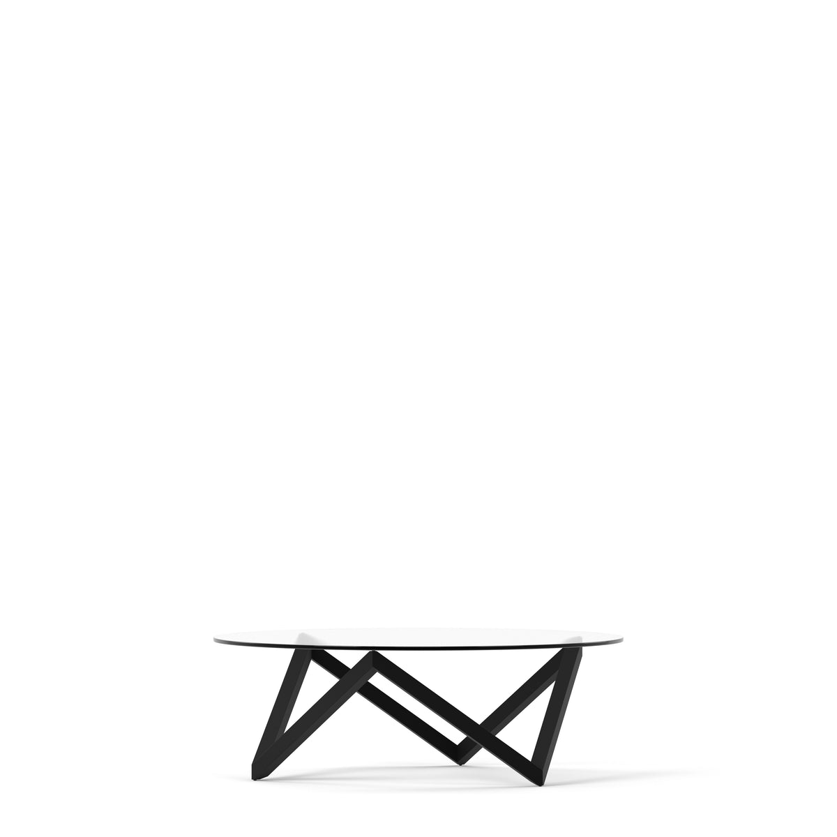Englesson Bord Dark Oak Sirius Soffbord Ø120 1420DO #Variant_Svart Metall