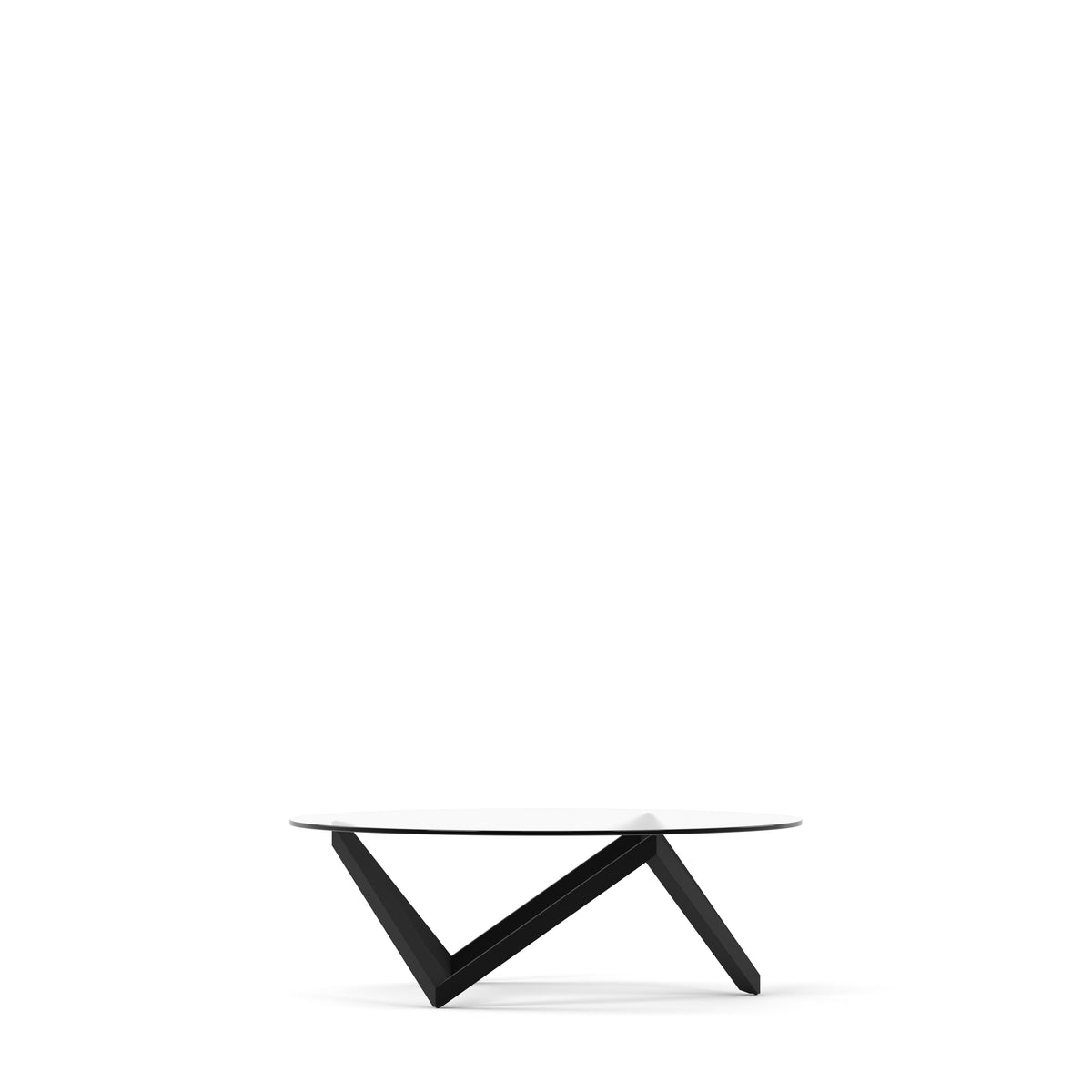 Englesson Bord Dark Oak Sirius Soffbord Ø120 1420DO #Variant_Svart Metall