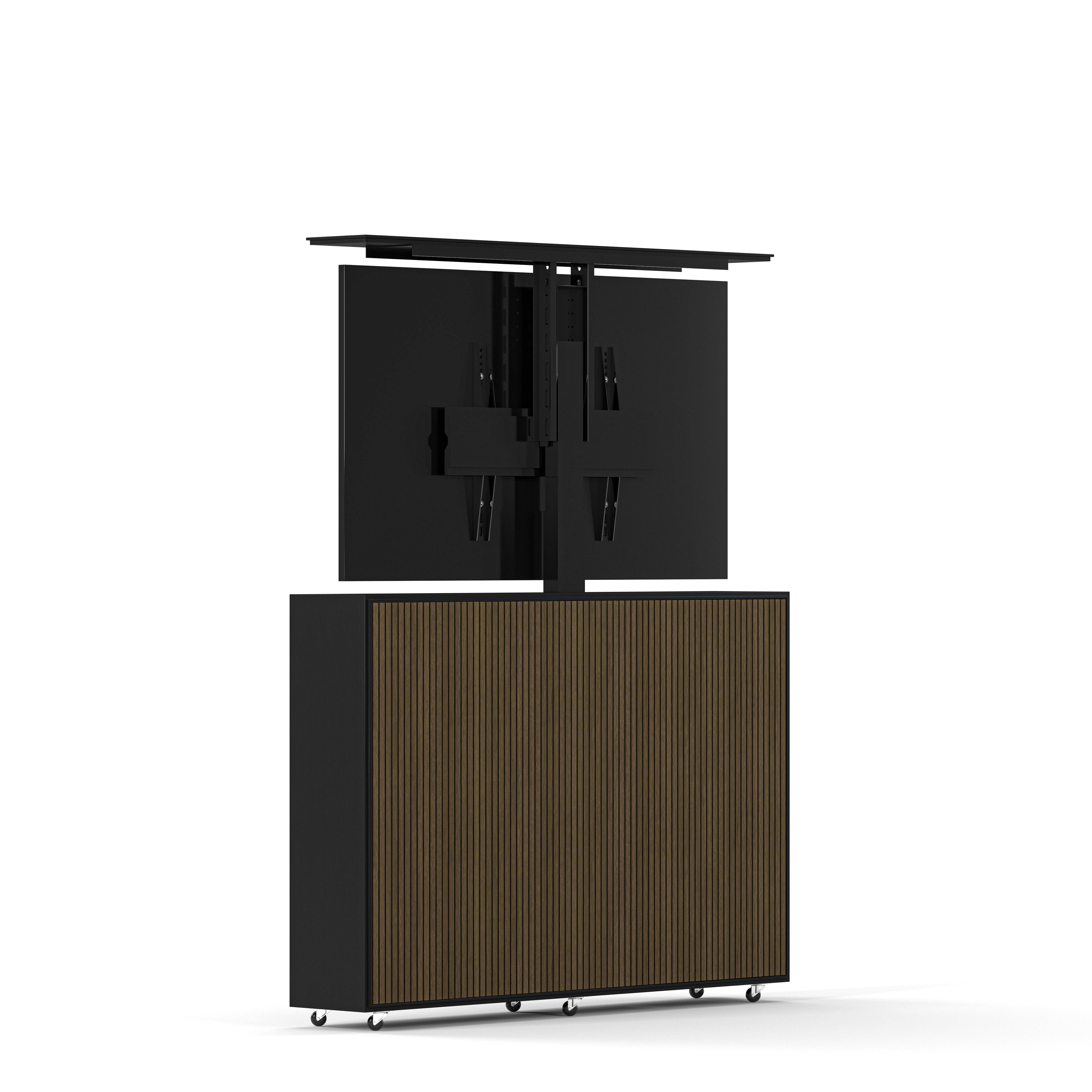 Englesson Line Burned Walnut TV Lift Slim 55" #Variant_Black & Burned Walnut
