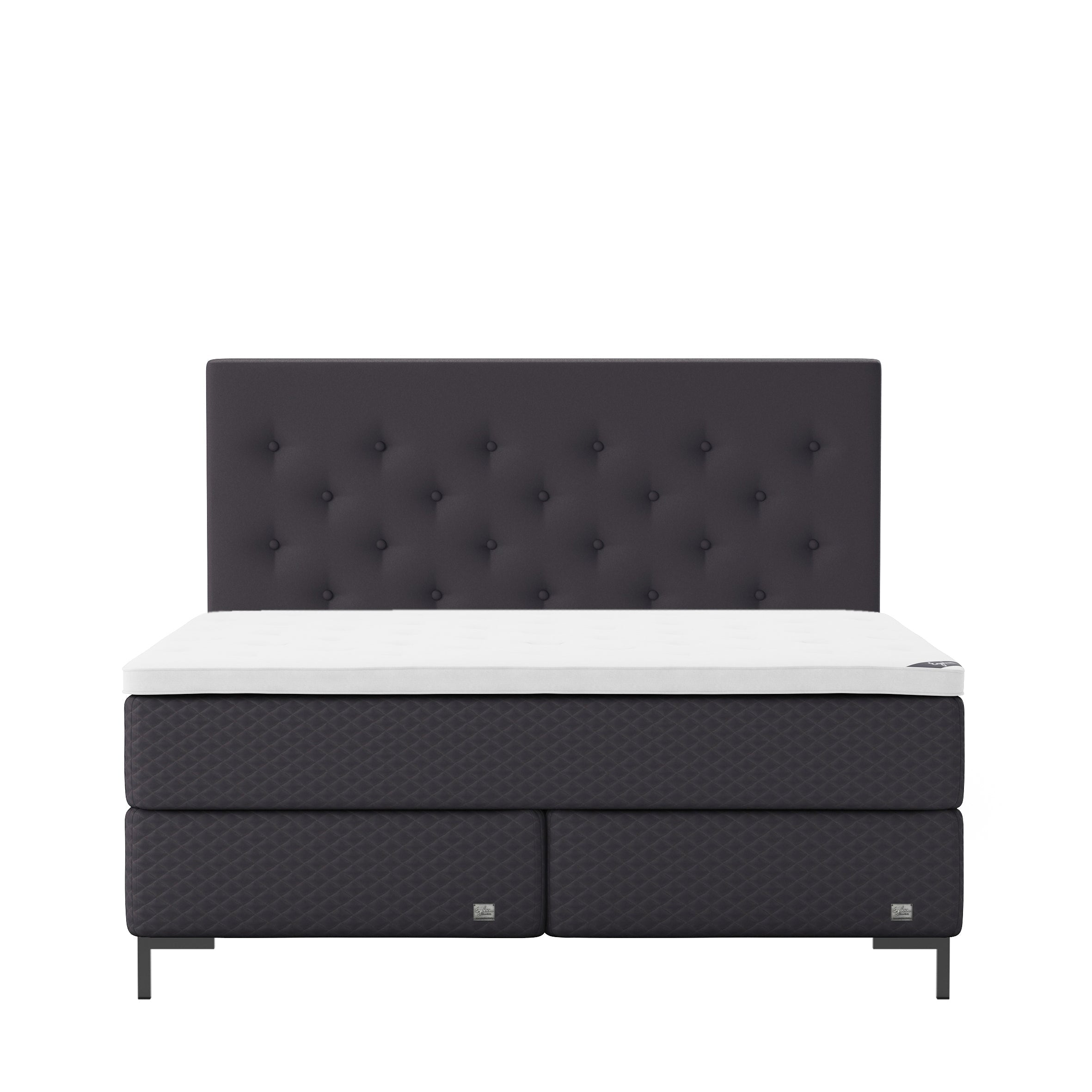 Englesson Beds Graphite / 160 x 200 Impression Kontinental High Frame IC160MF20 #Variant_Graphite