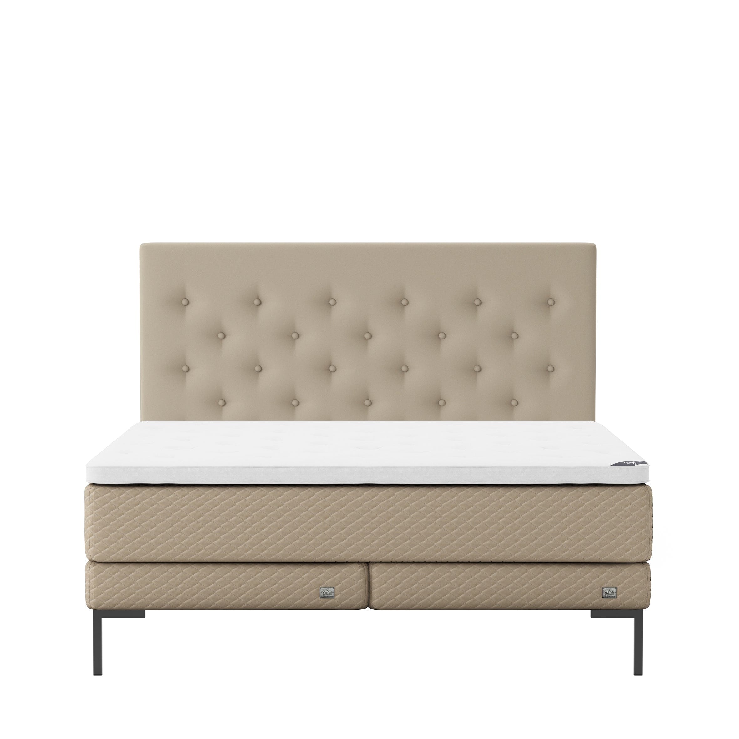 Englesson Beds Almond / 90 x 200 Impression Kontinental Low Frame IC90M20 #Variant_Almond