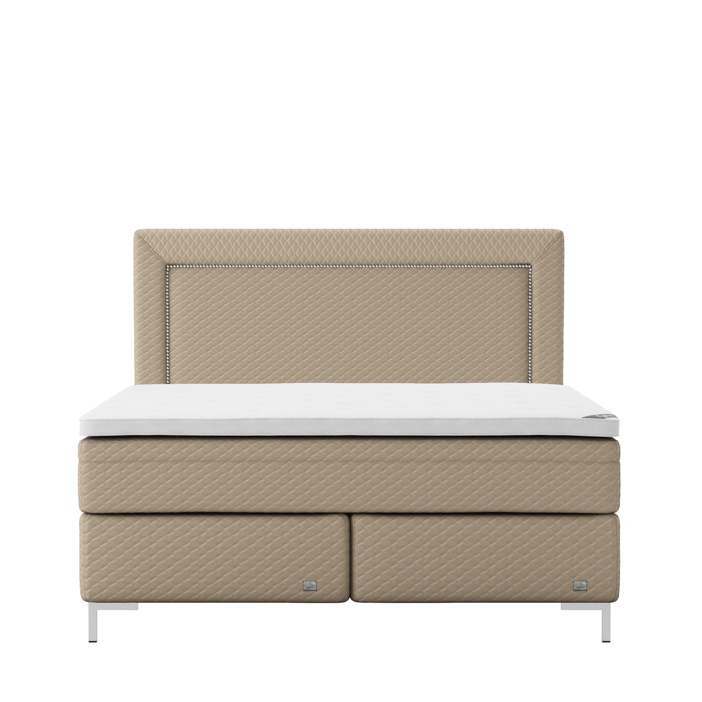 Englesson Beds Kontinentalsäng Almond / 160 x 200 / Flexibel Master Kontinental High Frame MC16020 #Variant_Almond
