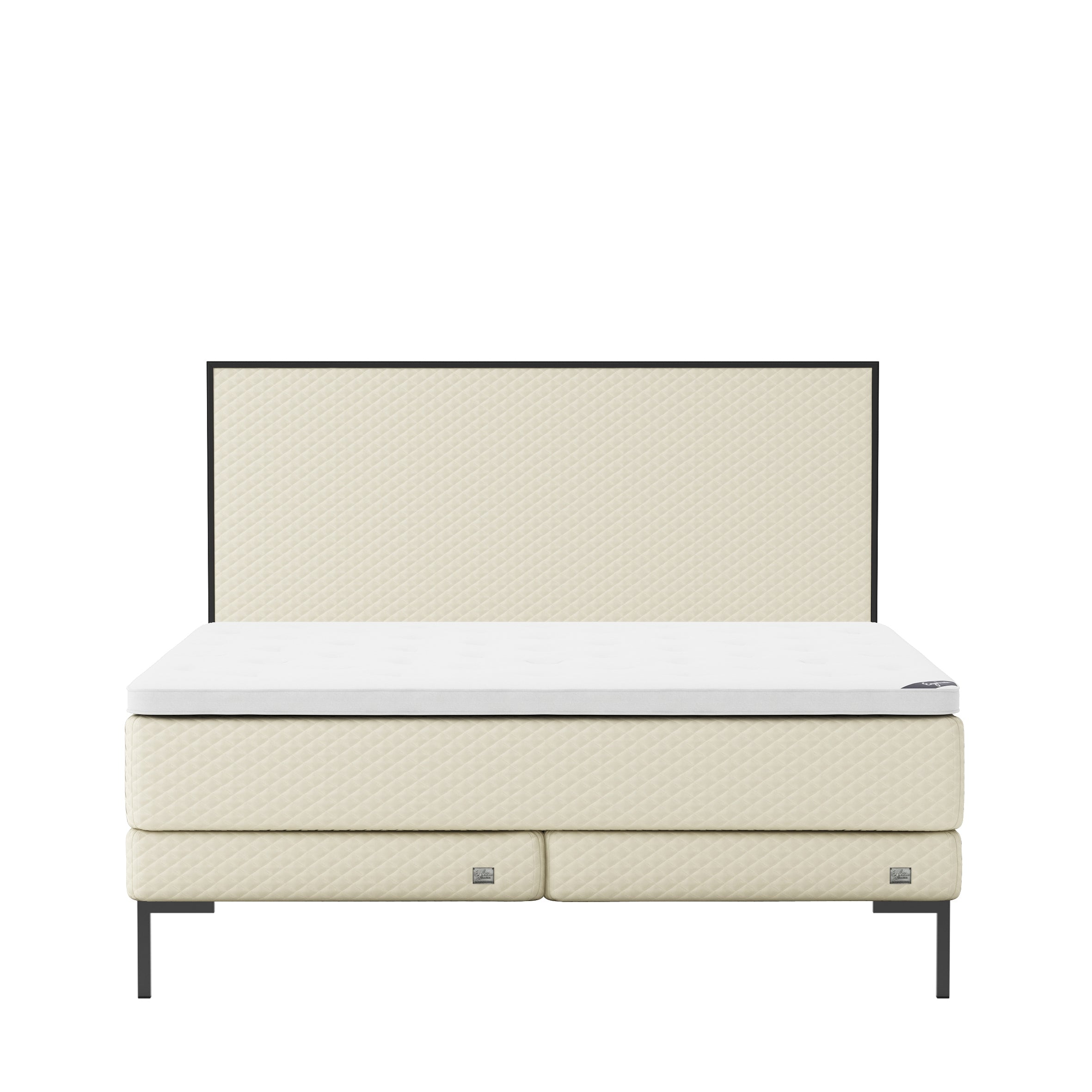 Englesson Beds Kontinentalsäng Pearl / 160 x 200 Superior Kontinental Low Frame SL160MF20 #Variant_Pearl