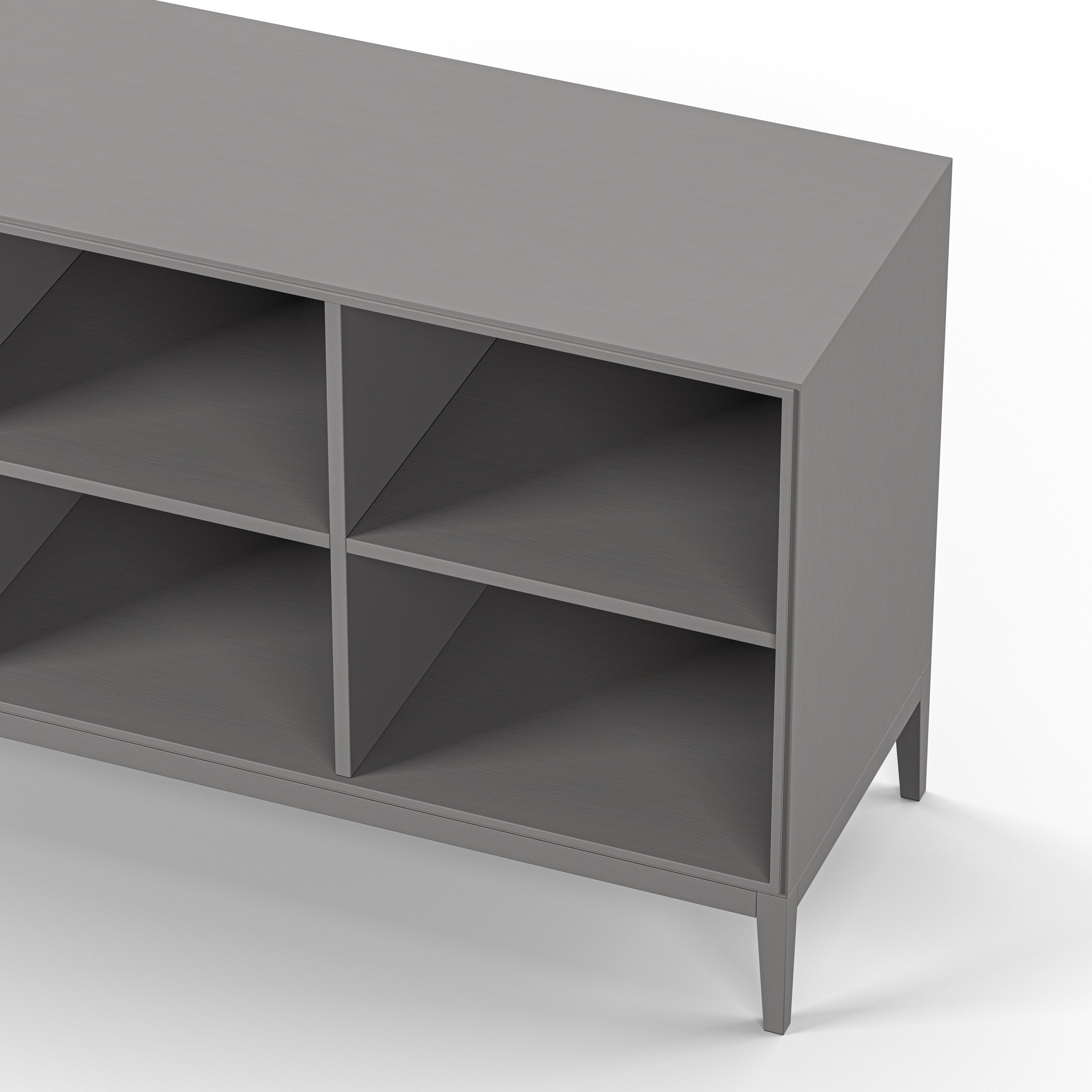 Englesson Bokhyllor Edge 2.0 Bokhylla 3 Hyllor, 1-Sektion #Variant_Grey Brushed