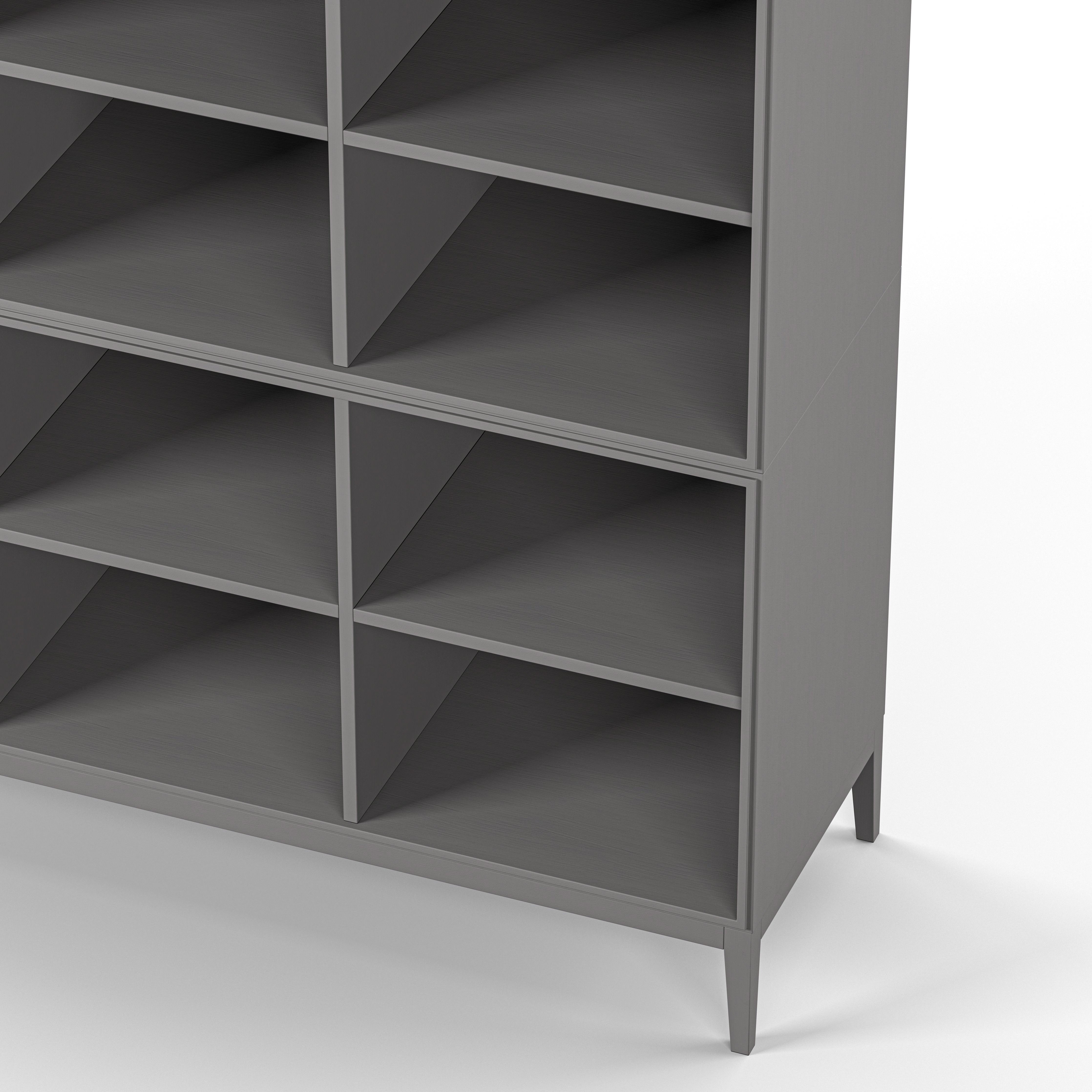 Englesson Bokhyllor Edge 2.0 Bokhylla 3 Hyllor, 3-Sektion #Variant_Grey Brushed
