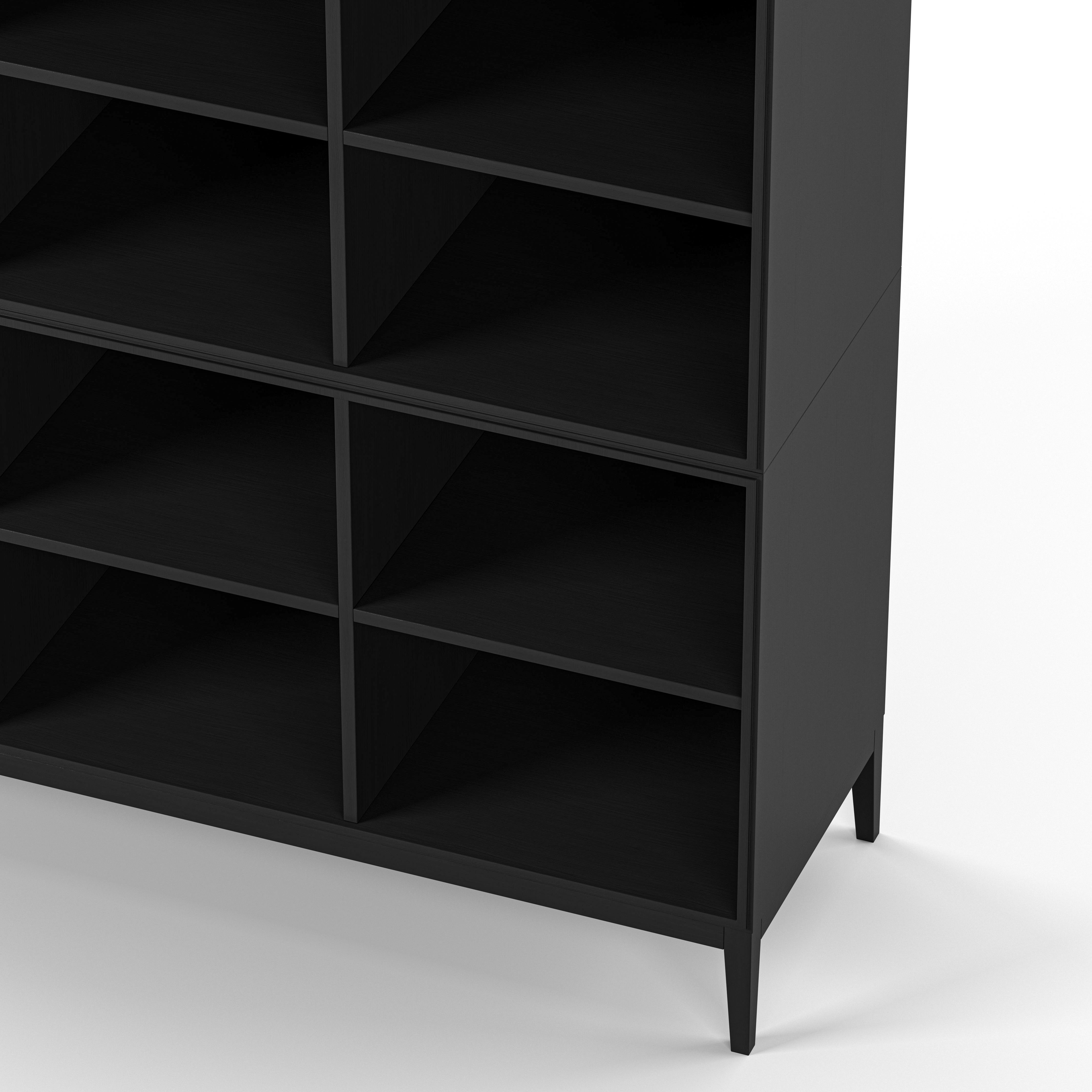 Englesson Bokhyllor Edge 2.0 Bokhylla 3 Hyllor, 3-Sektion #Variant_Black Brushed