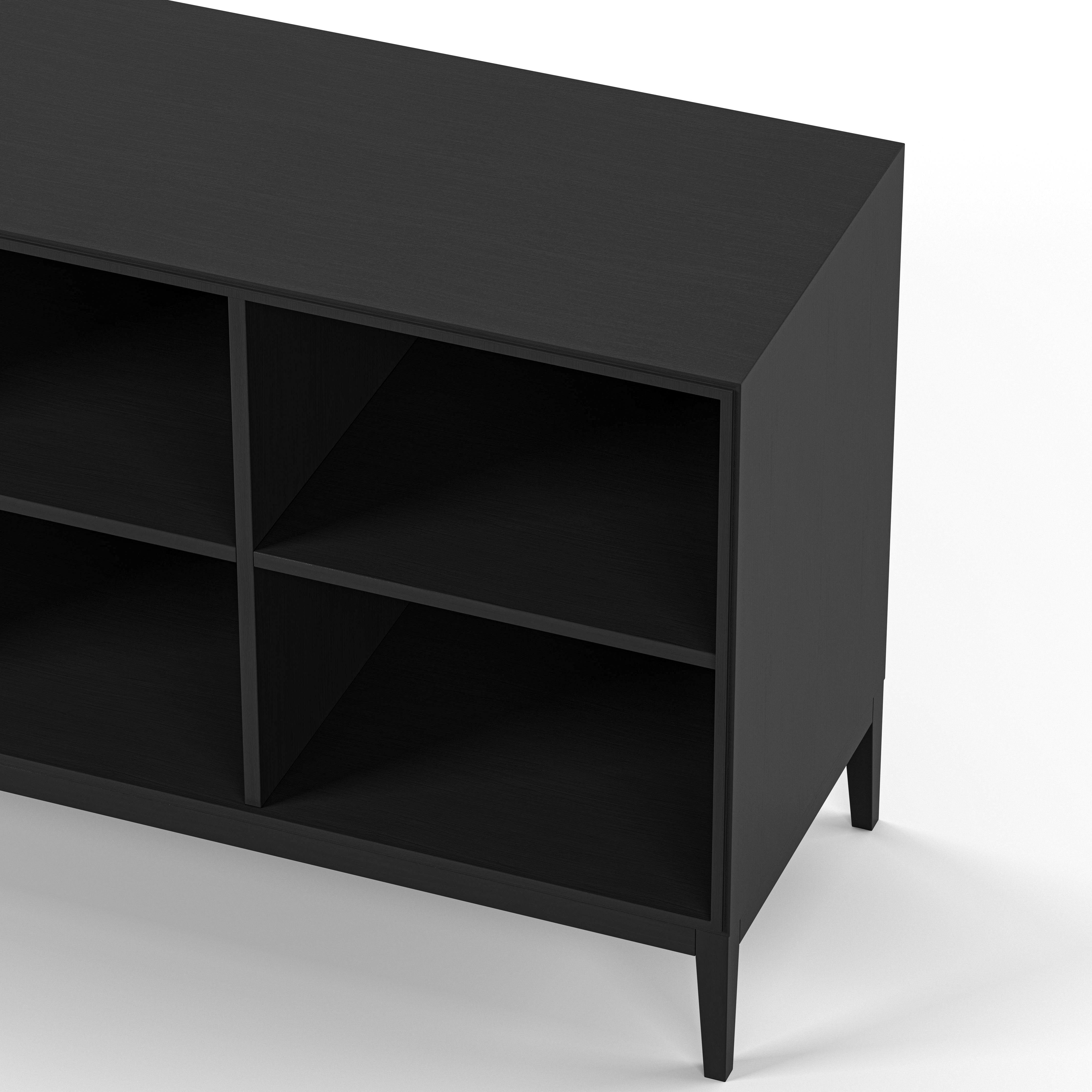 Englesson Bokhyllor Edge 2.0 Bokhylla 4 Hyllor, 1-Sektion #Variant_Black Brushed