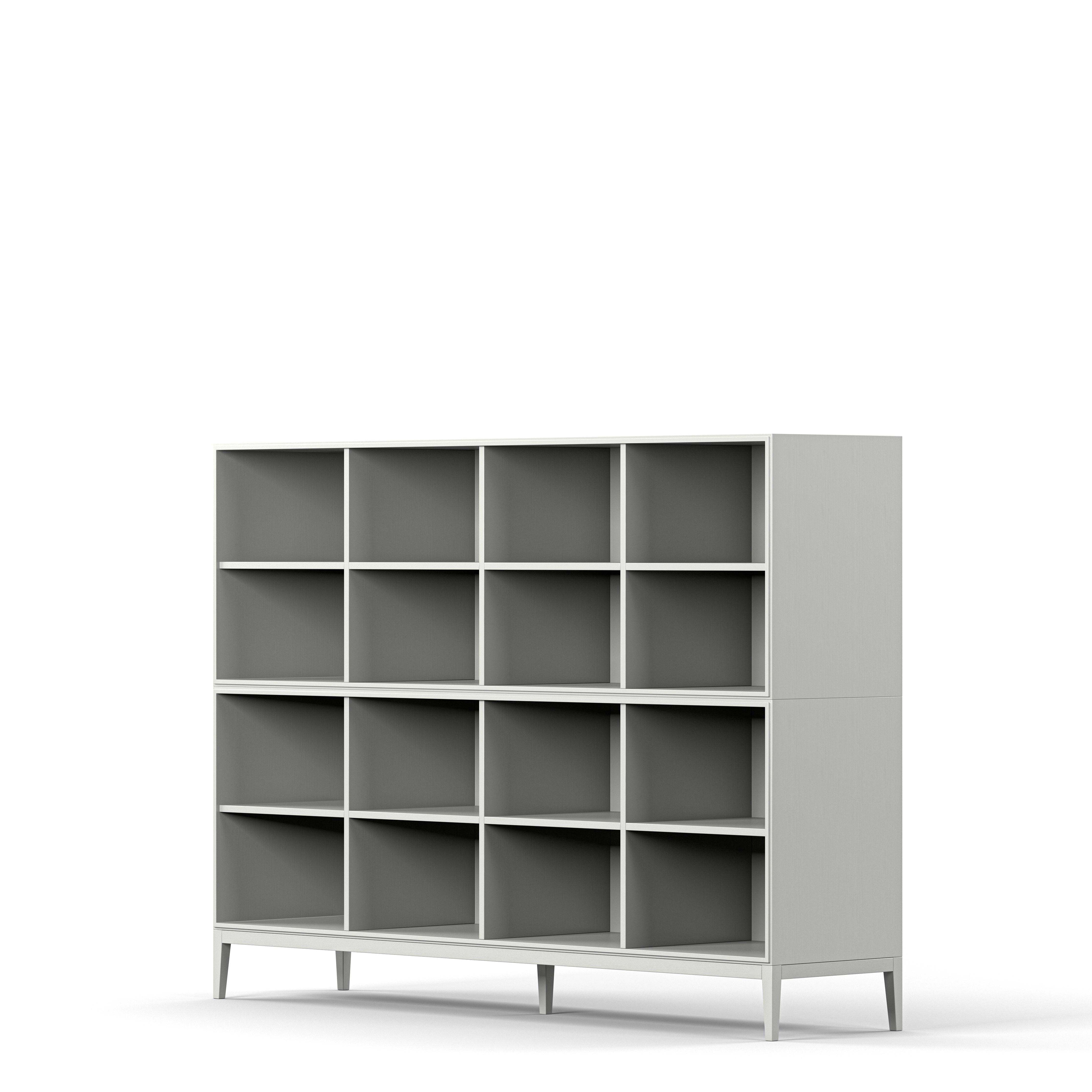 Englesson Bokhyllor Edge 2.0 Bokhylla 4 Hyllor, 2-Sektion #Variant_White