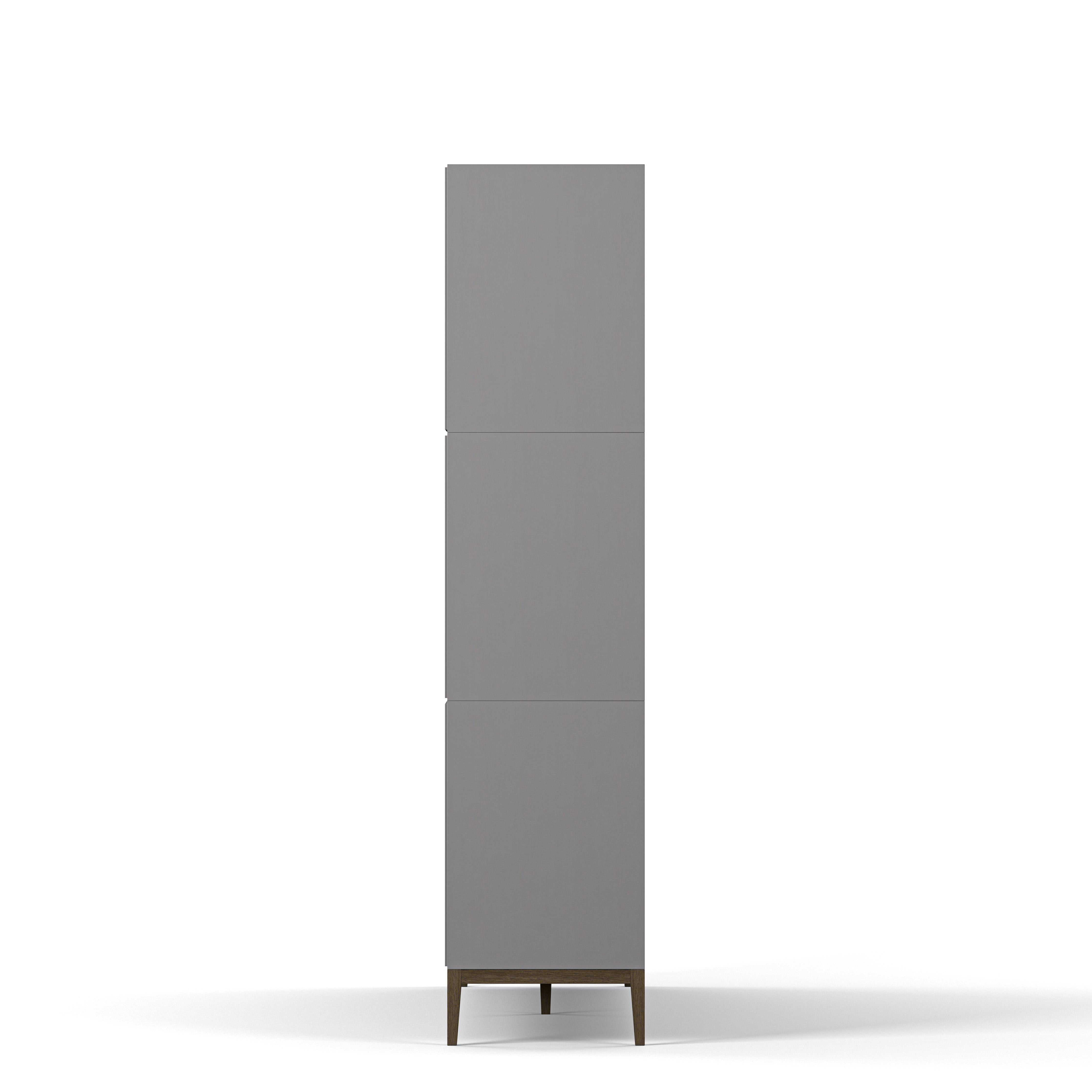 Englesson Bokhyllor Edge 2.0 Bokhylla 4 Hyllor, 3-Sektion #Variant_Grey Brushed & Burned Walnut