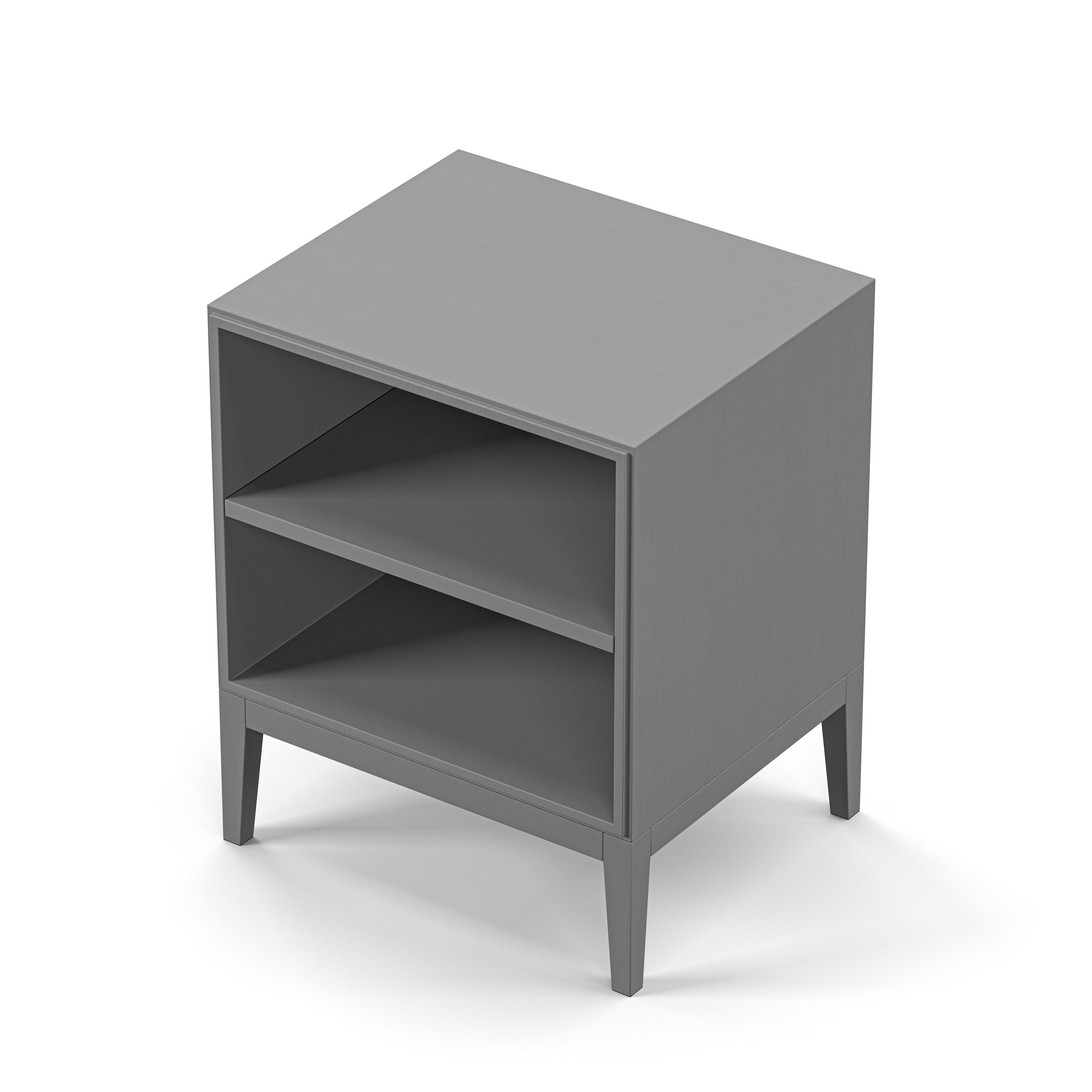 Englesson Bord Edge 2.0 Sängbord Med Hylla #Variant_Grey Brushed