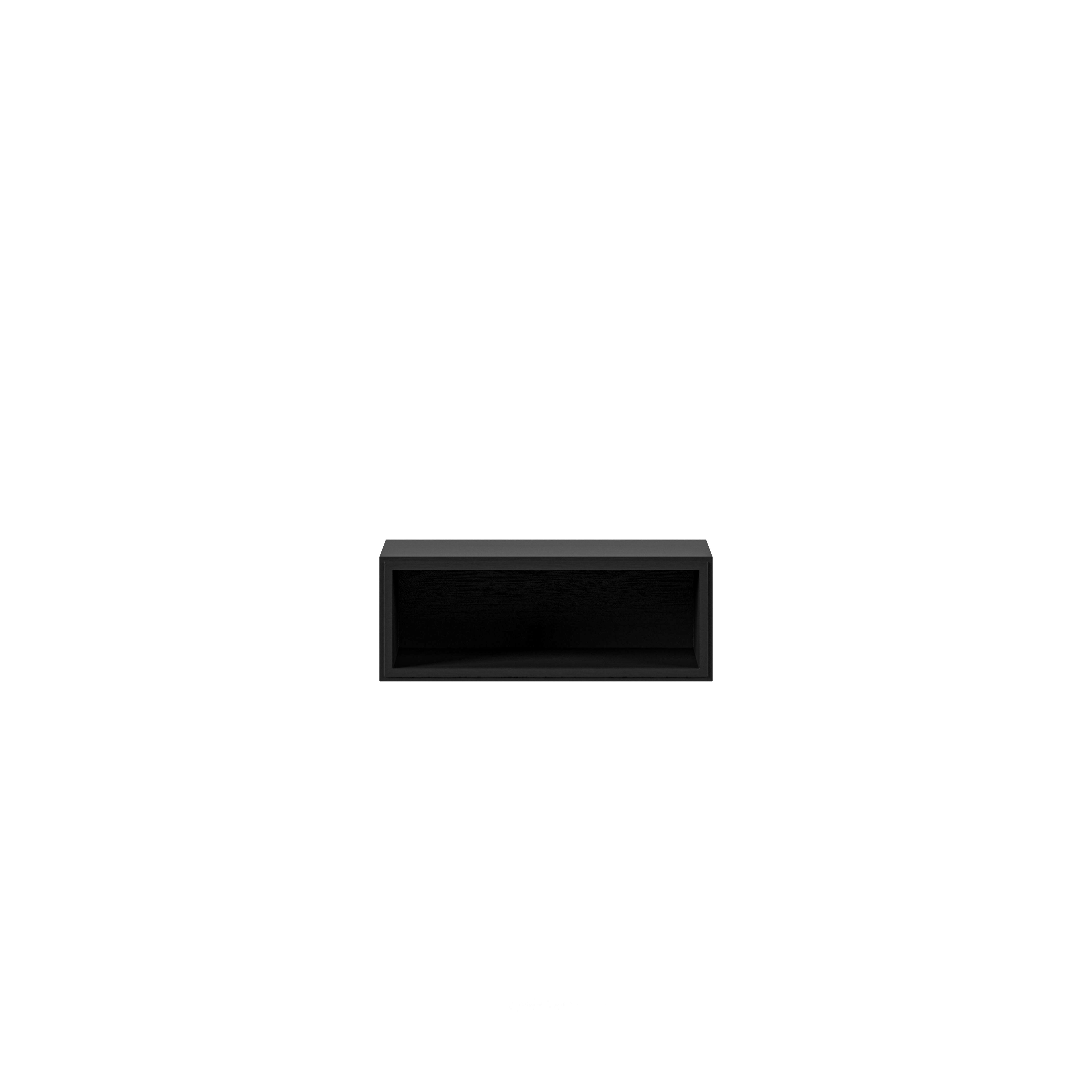 Englesson Bord Black Brushed Edge 2.0 Sängbord Vägghängd 726ESB #Färg_Black #Colour_Black
