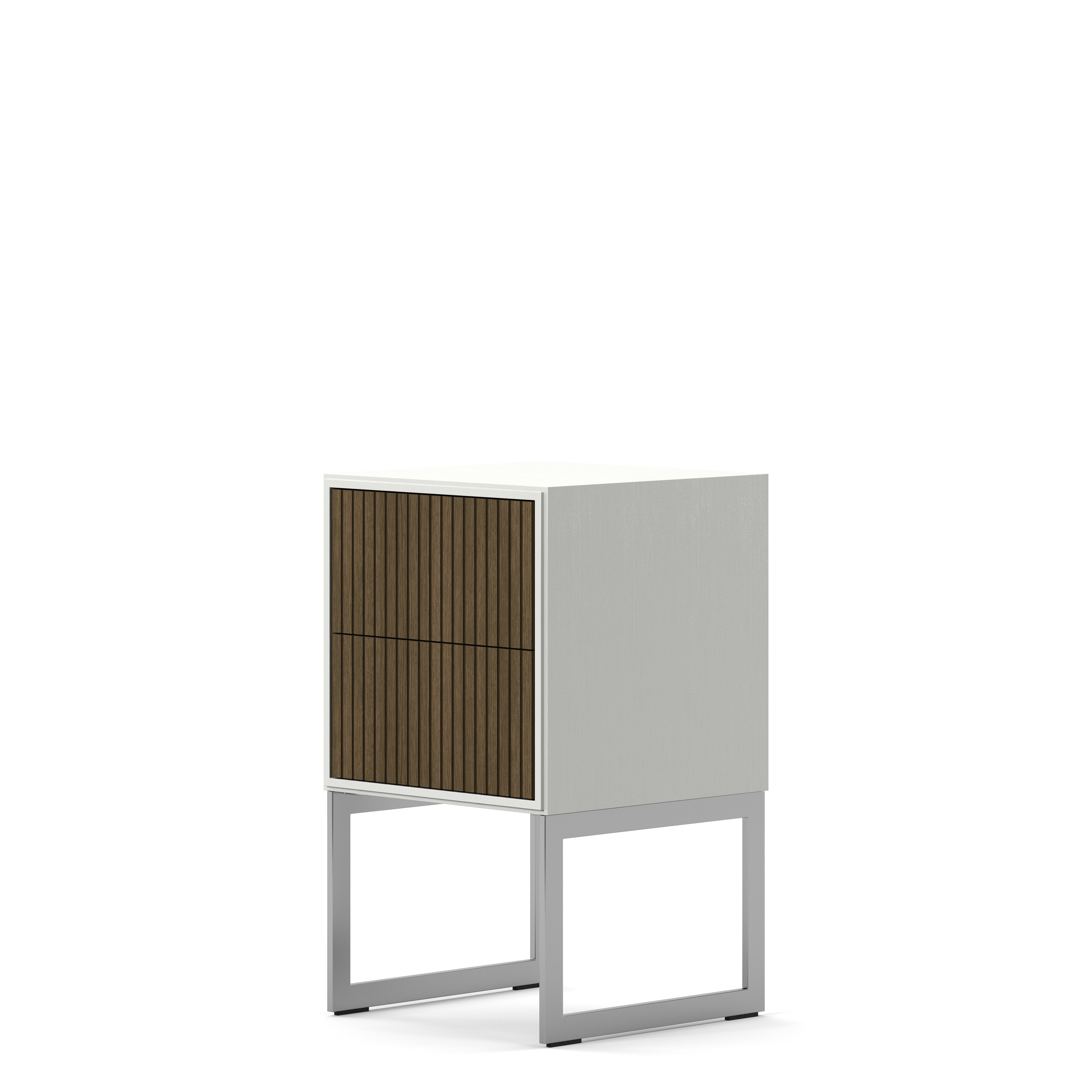 Englesson Bord Line Burned Walnut Sängbord #Variant_White & Burned Walnut