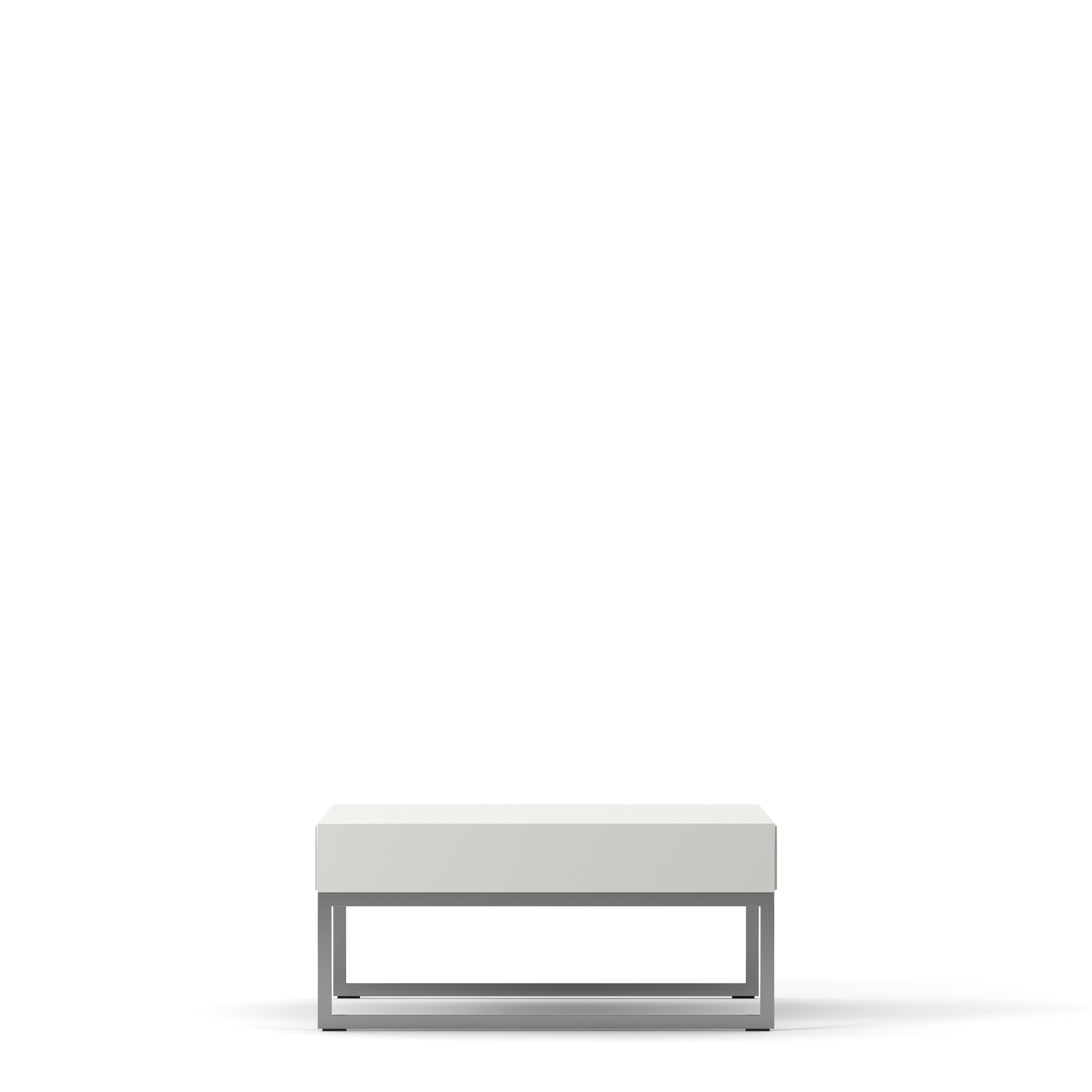 Englesson Bord Line Burned Walnut Soffbord Kvadratiskt #Variant_White & Burned Walnut