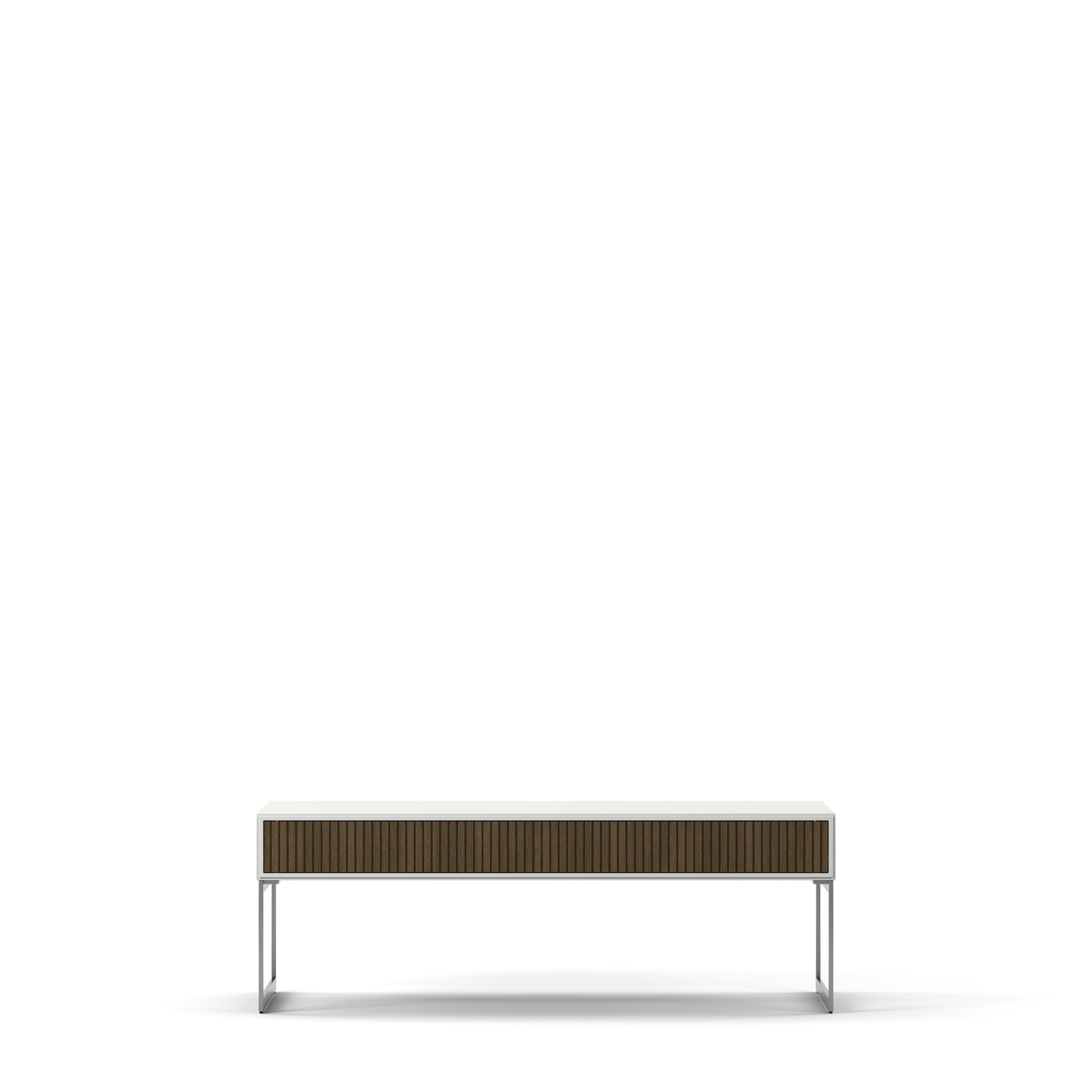 Englesson Bord White & Burned Walnut Line Burned Walnut Soffbord Rektangulärt 6770BW-DB #Variant_White & Burned Walnut