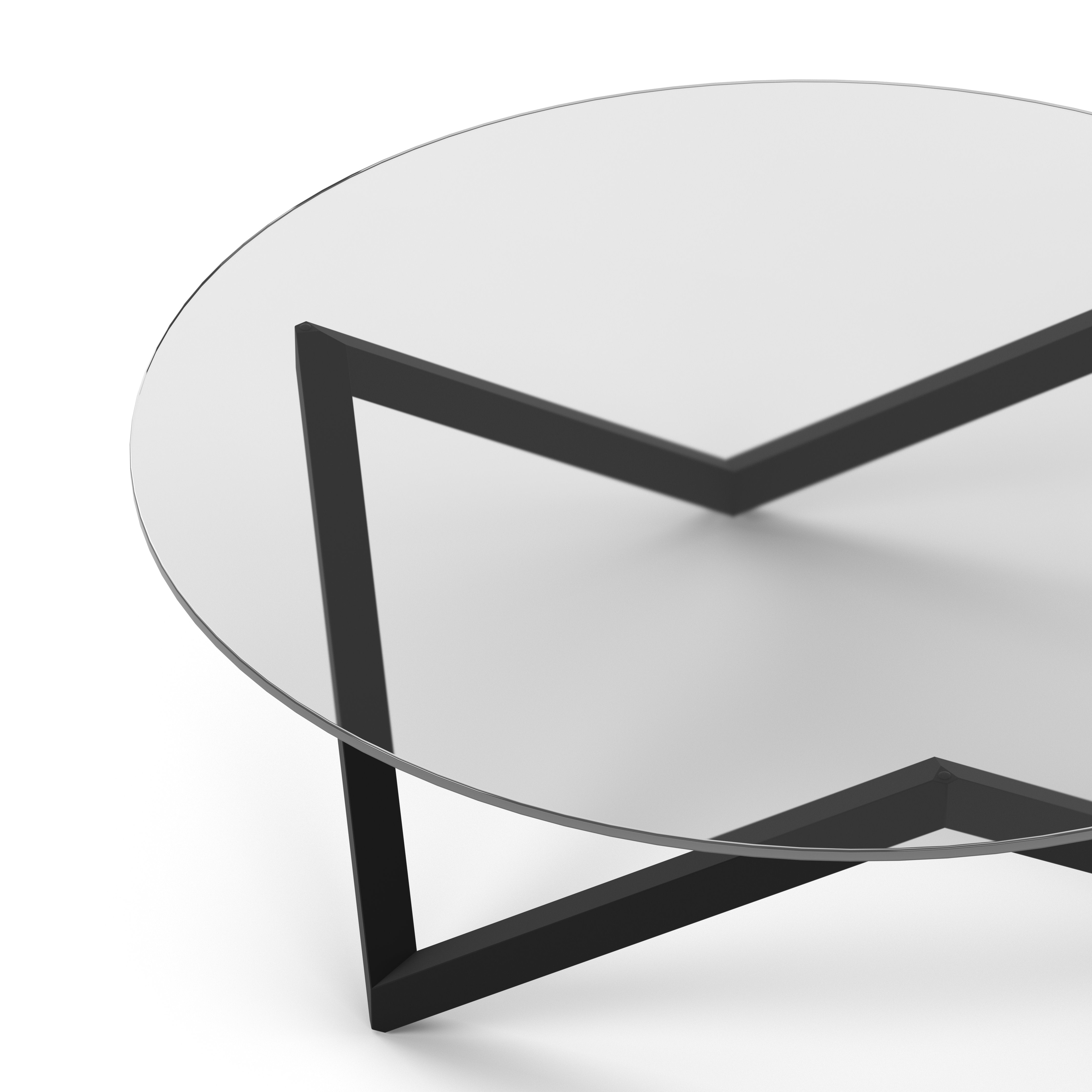 Englesson Bord Sirius Soffbord Ø120 #Variant_Svart Metall