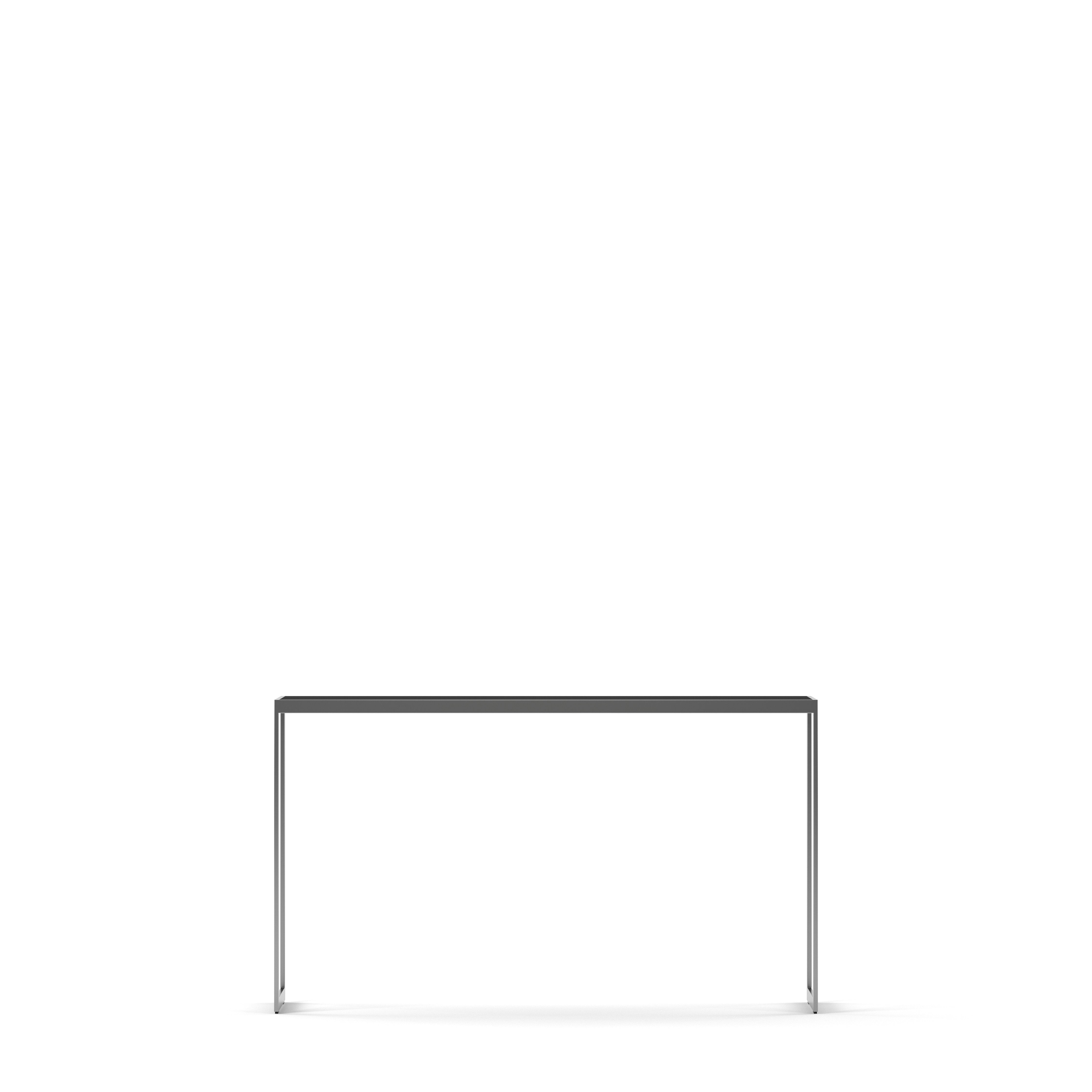 Englesson Bord Silvergrå Metall & Black Oak Square Avlastningsbord 4393EB #Variant_Silvergrå Metall & Black Oak