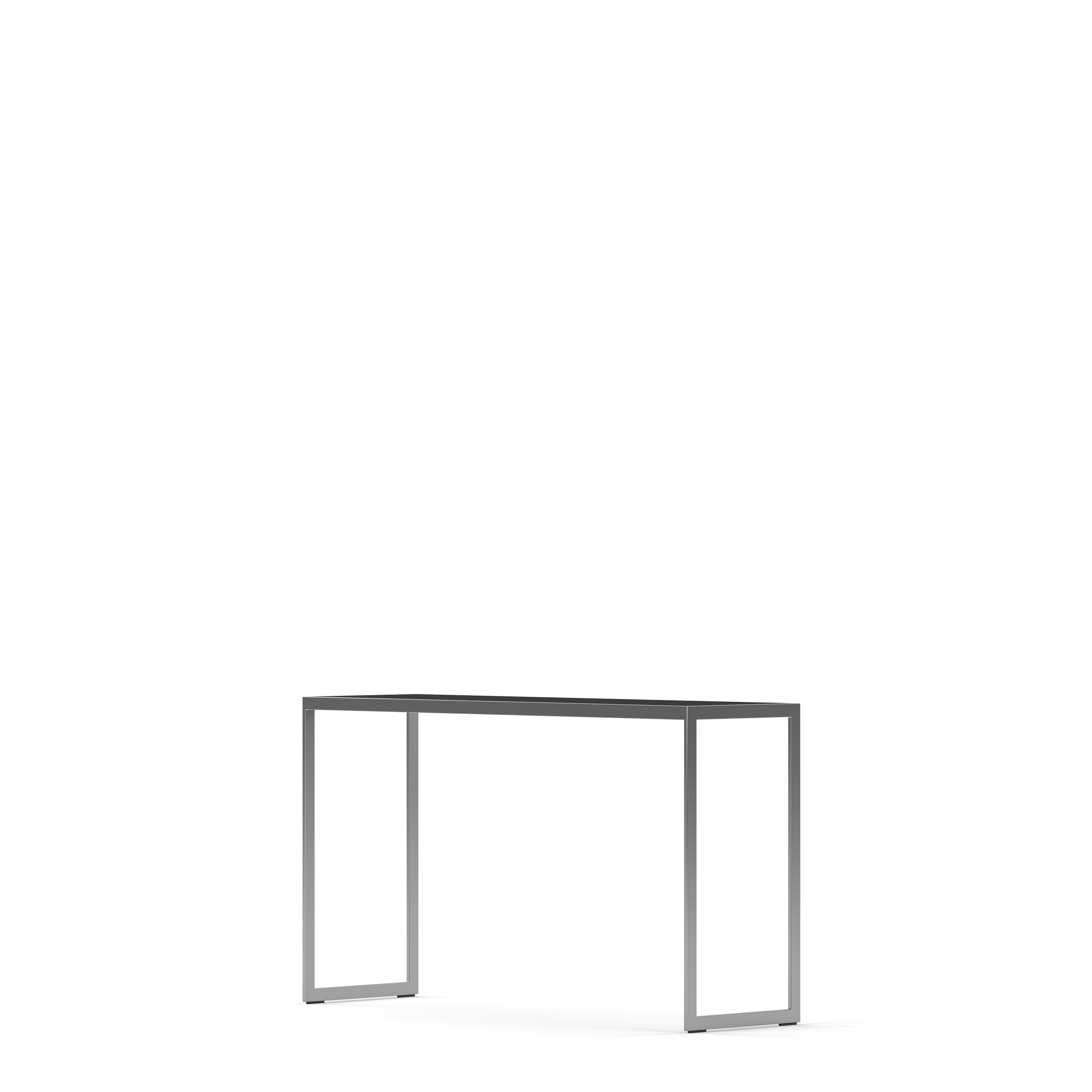 Englesson Bord Square Avlastningsbord #Variant_Silvergrå Metall & Black Oak