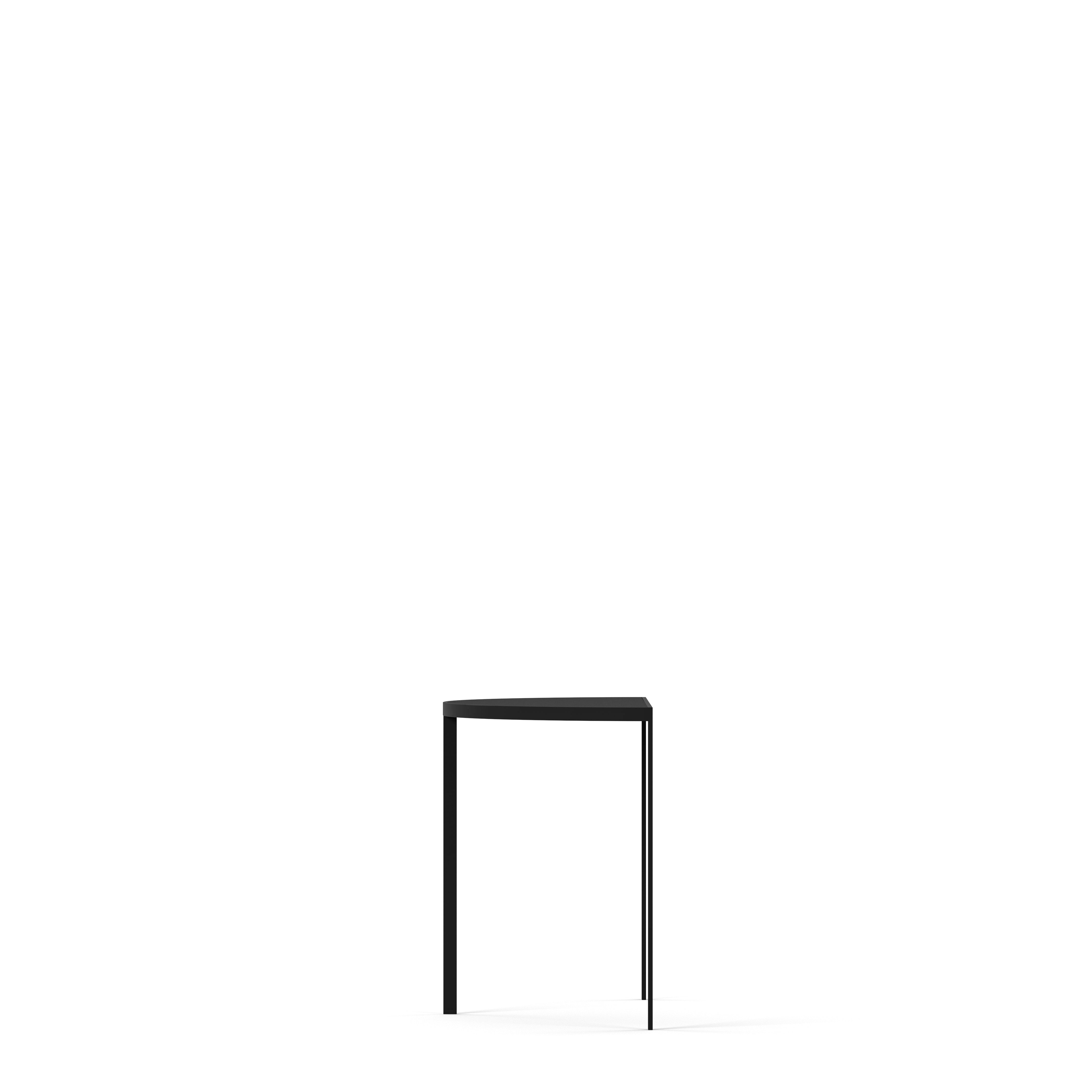 Englesson Bord Square Hallbord #Variant_Svart Metall & Black Oak