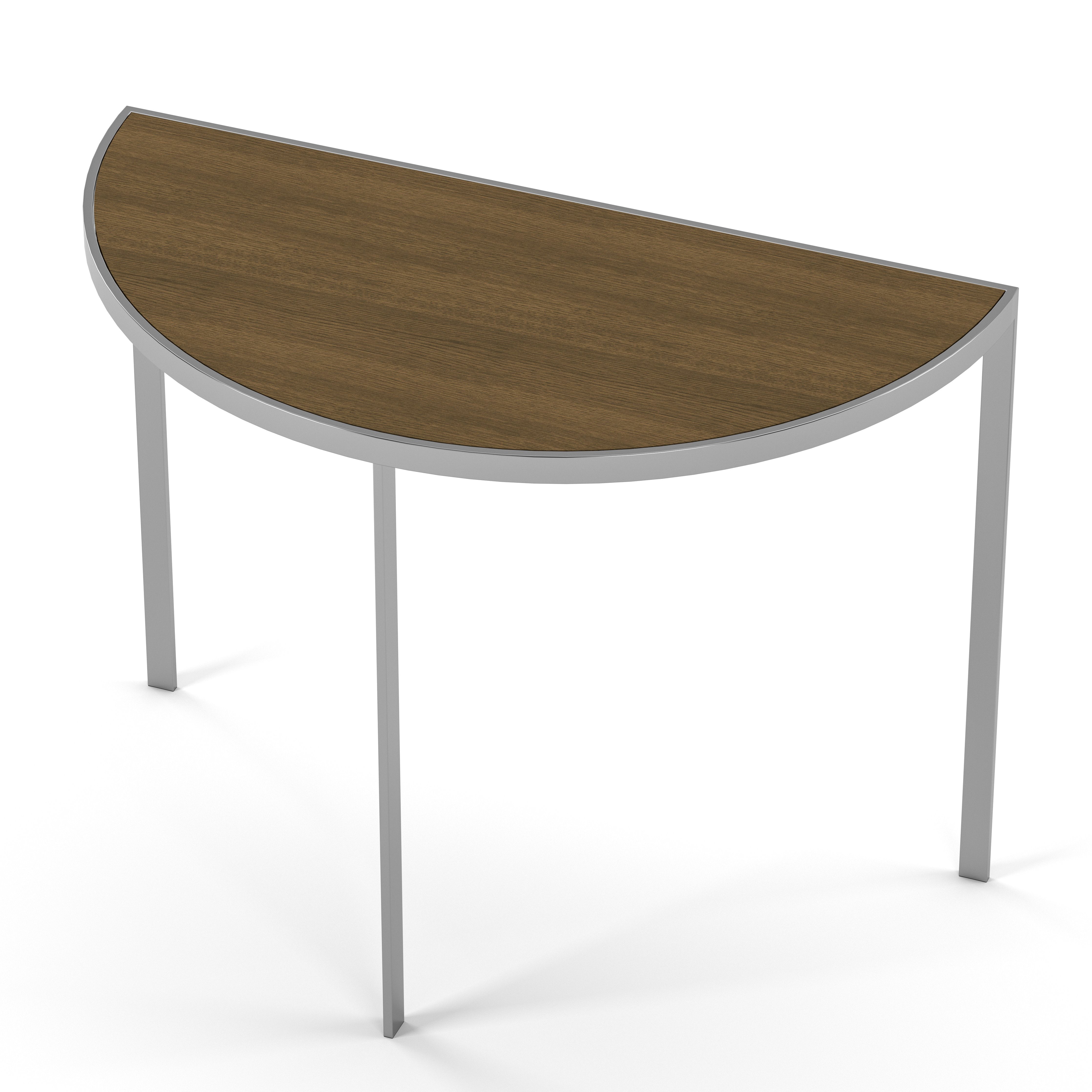 Englesson Bord Square Hallbord #Variant_Silvergrå Metall & Burned Walnut