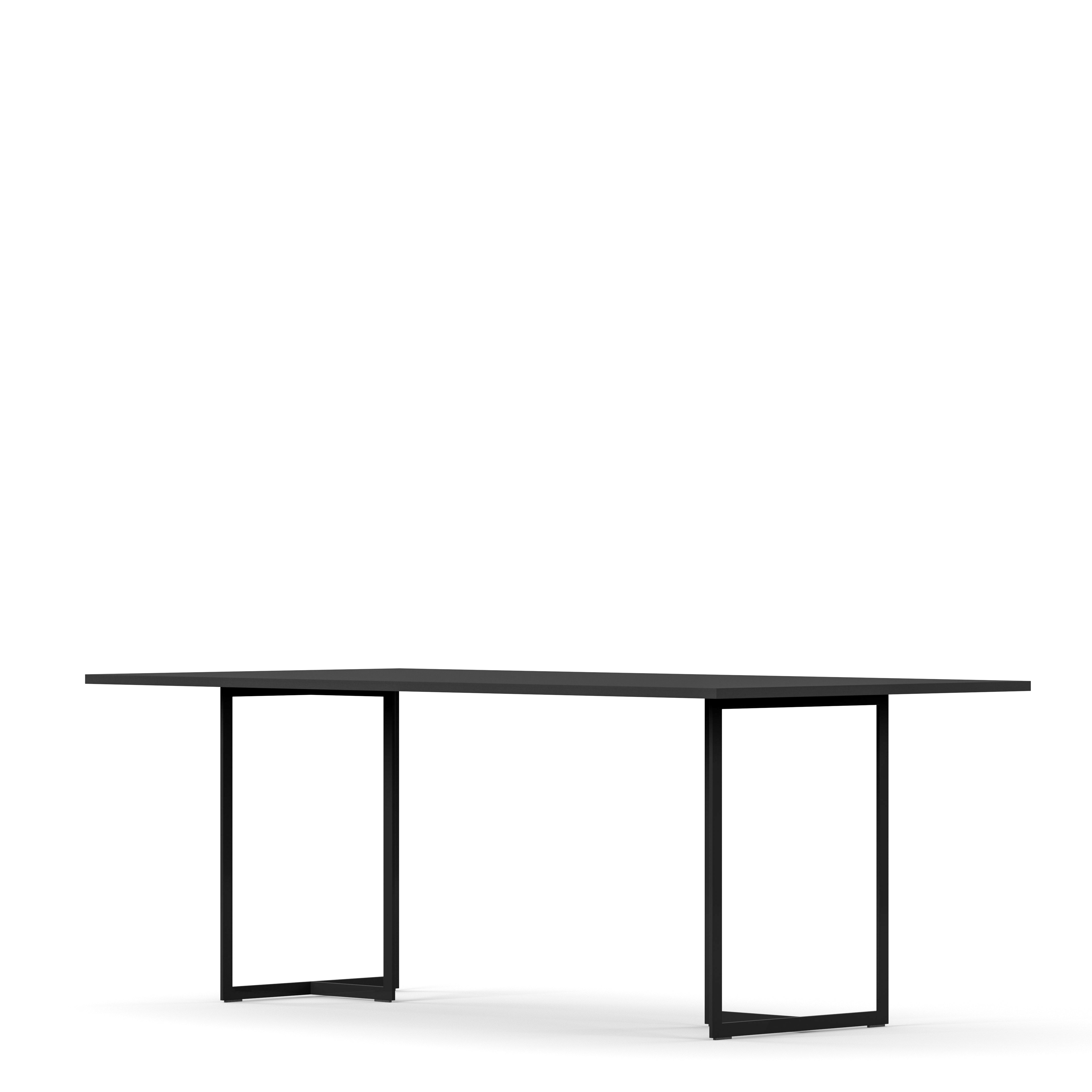 Englesson Bord Square Matbord #Variant_Svart Metall & Black Oak