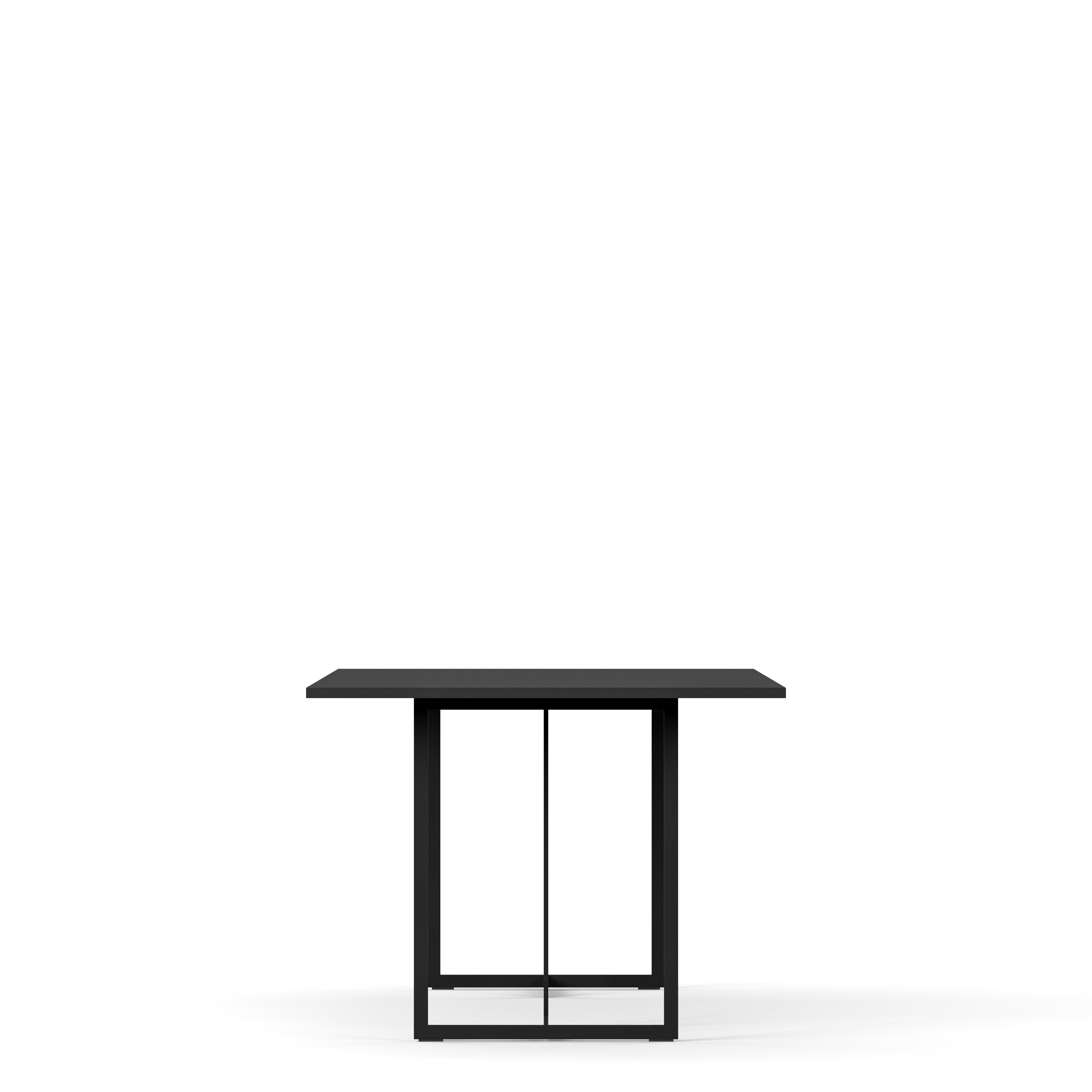 Englesson Bord Square Matbord #Variant_Svart Metall & Black Oak