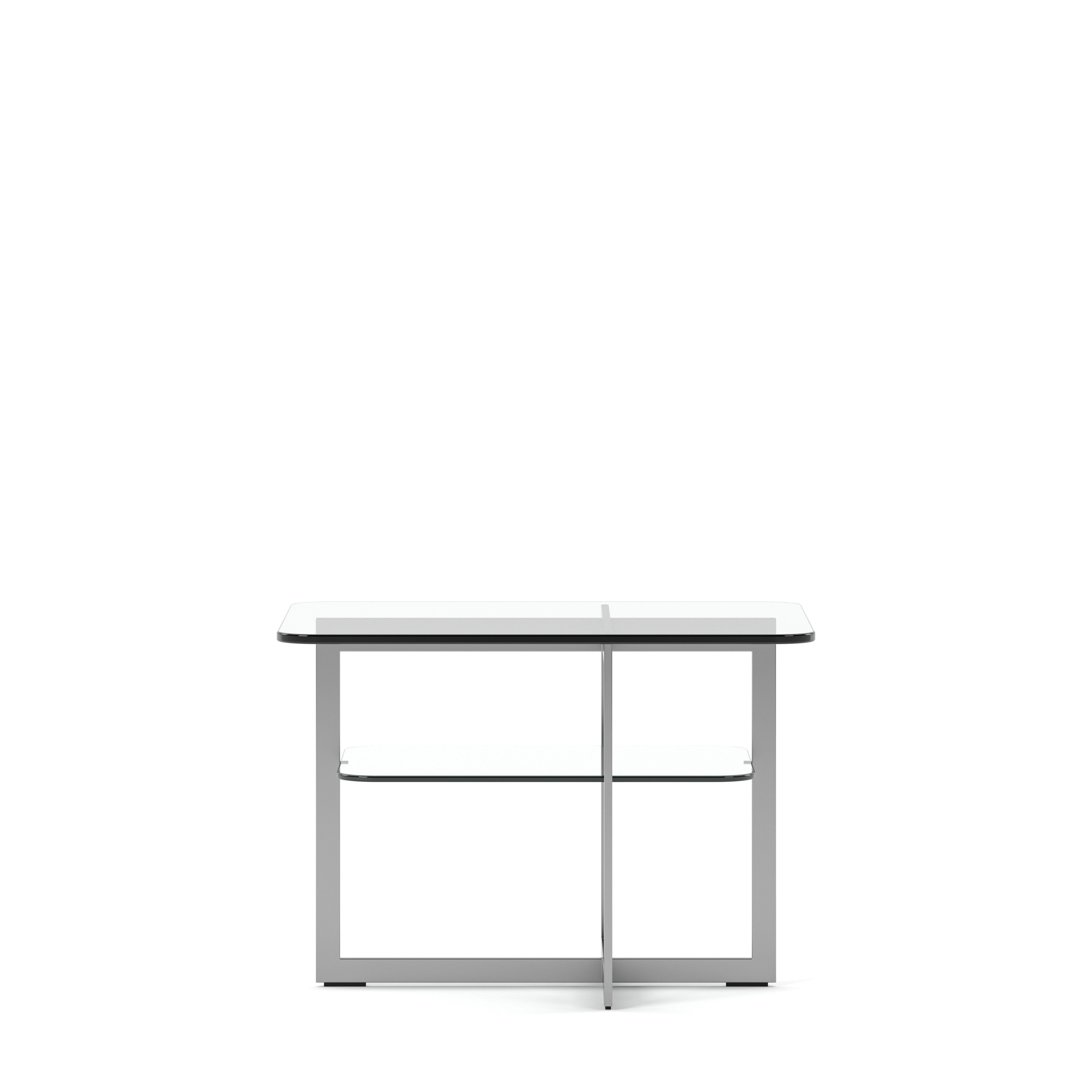 Englesson Bord Silvergrå Metall Square Sidobord 4562SG #Variant_Silvergrå Metall