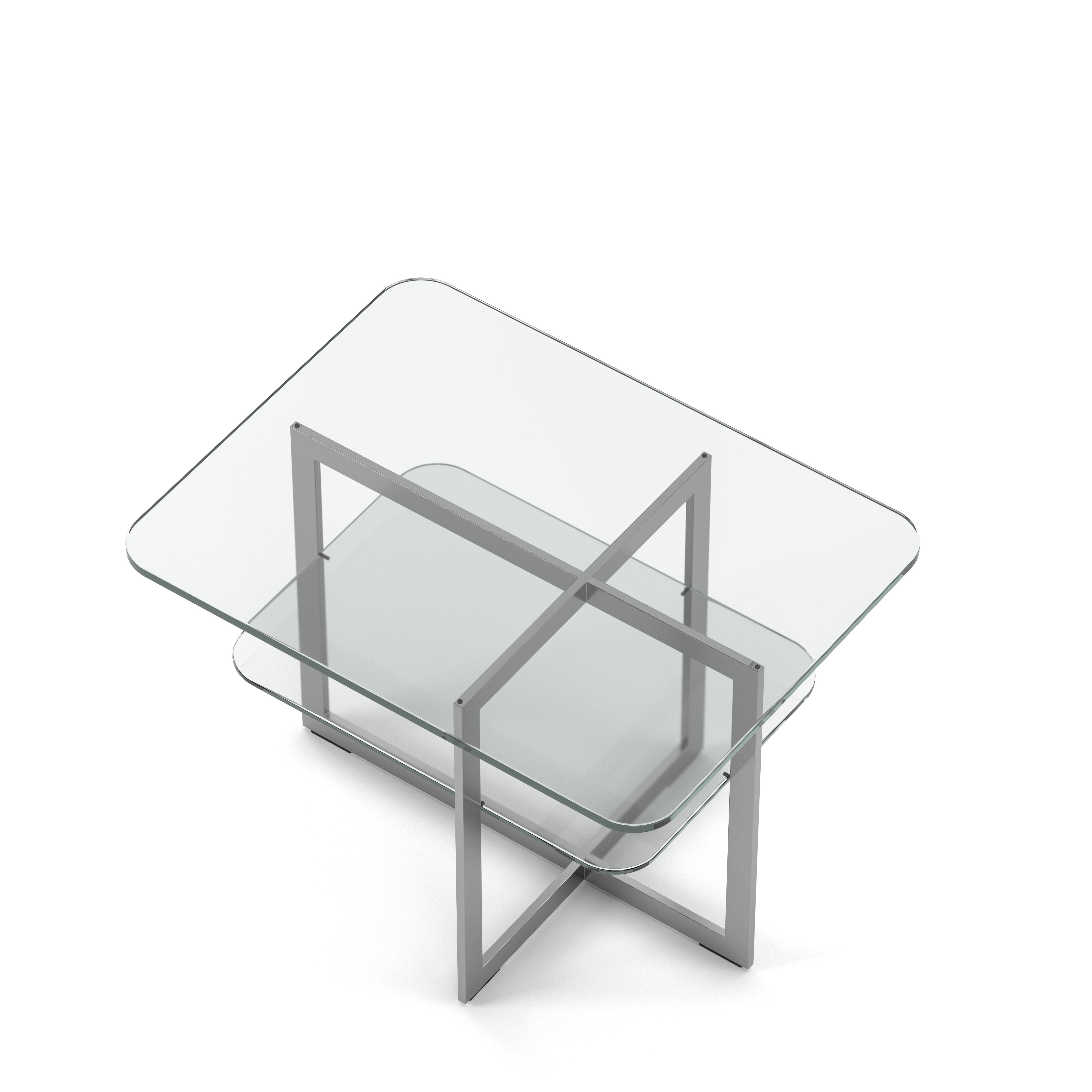 Englesson Bord Square Sidobord #Variant_Silvergrå Metall