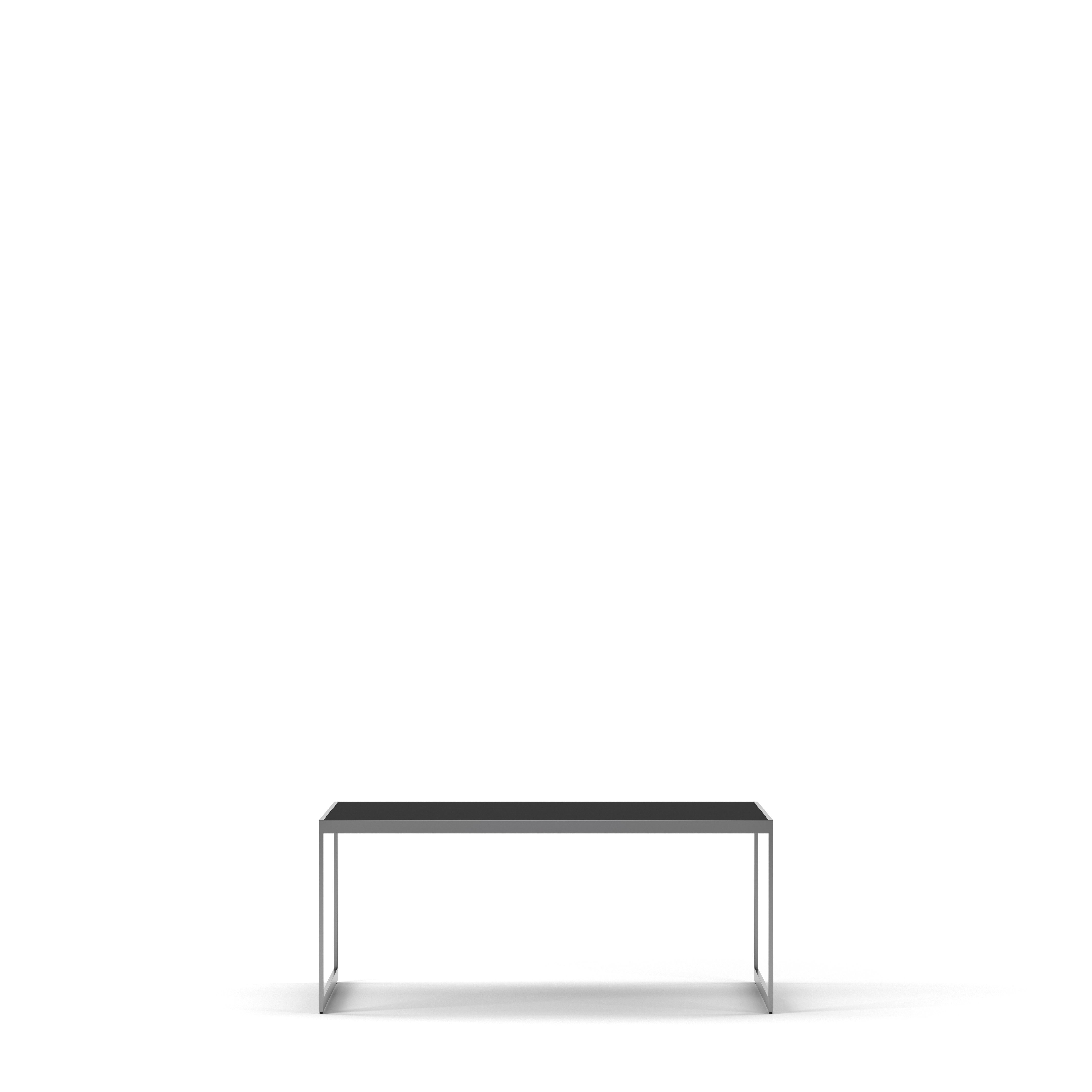 Englesson Bord Silvergrå Metall & Black Oak Square Soffbord Kvadratiskt #Variant_Silvergrå Metall & Black Oak
