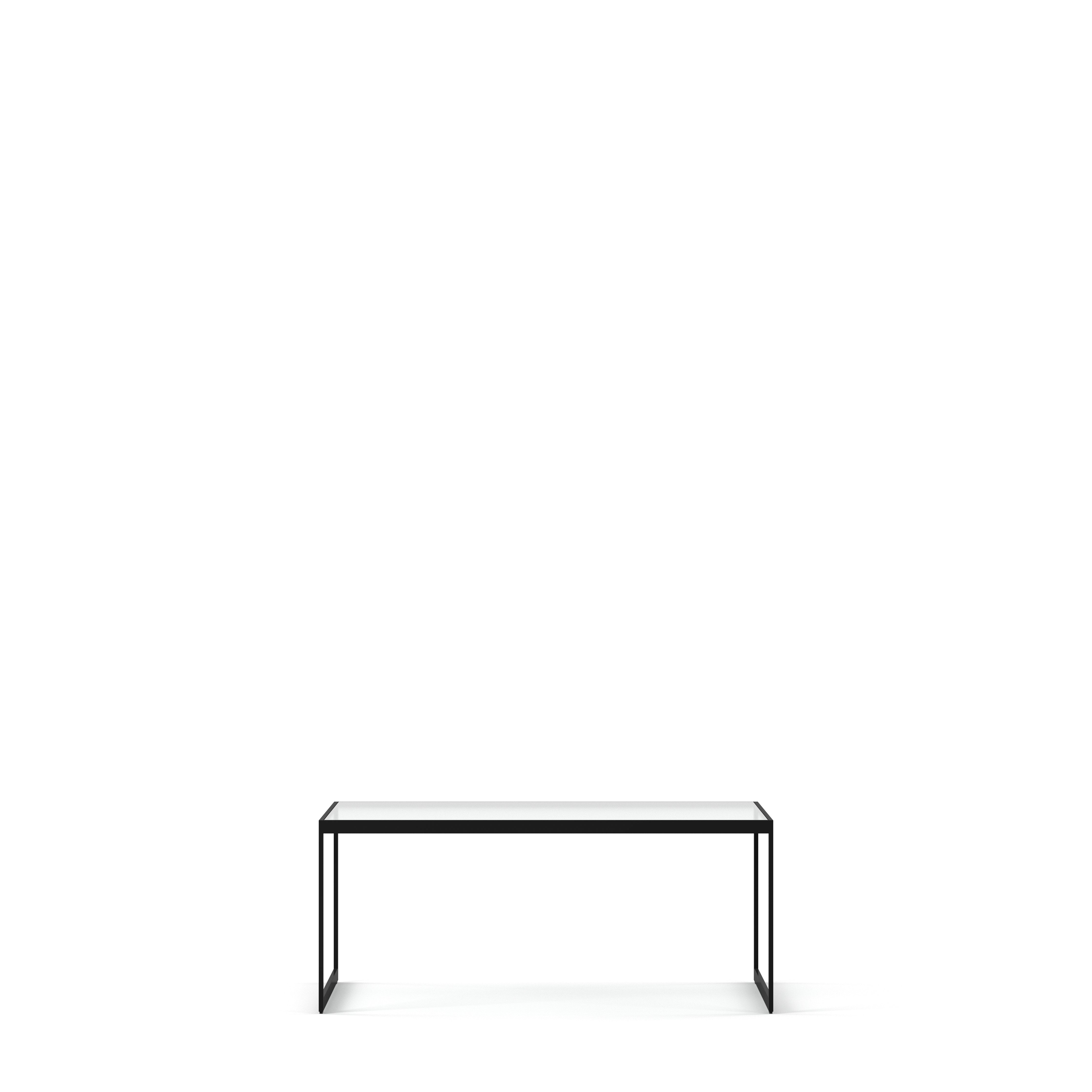 Englesson Bord Glas Square Soffbord Rektangulärt 4490GL #Variant_Svart Metall & Glas