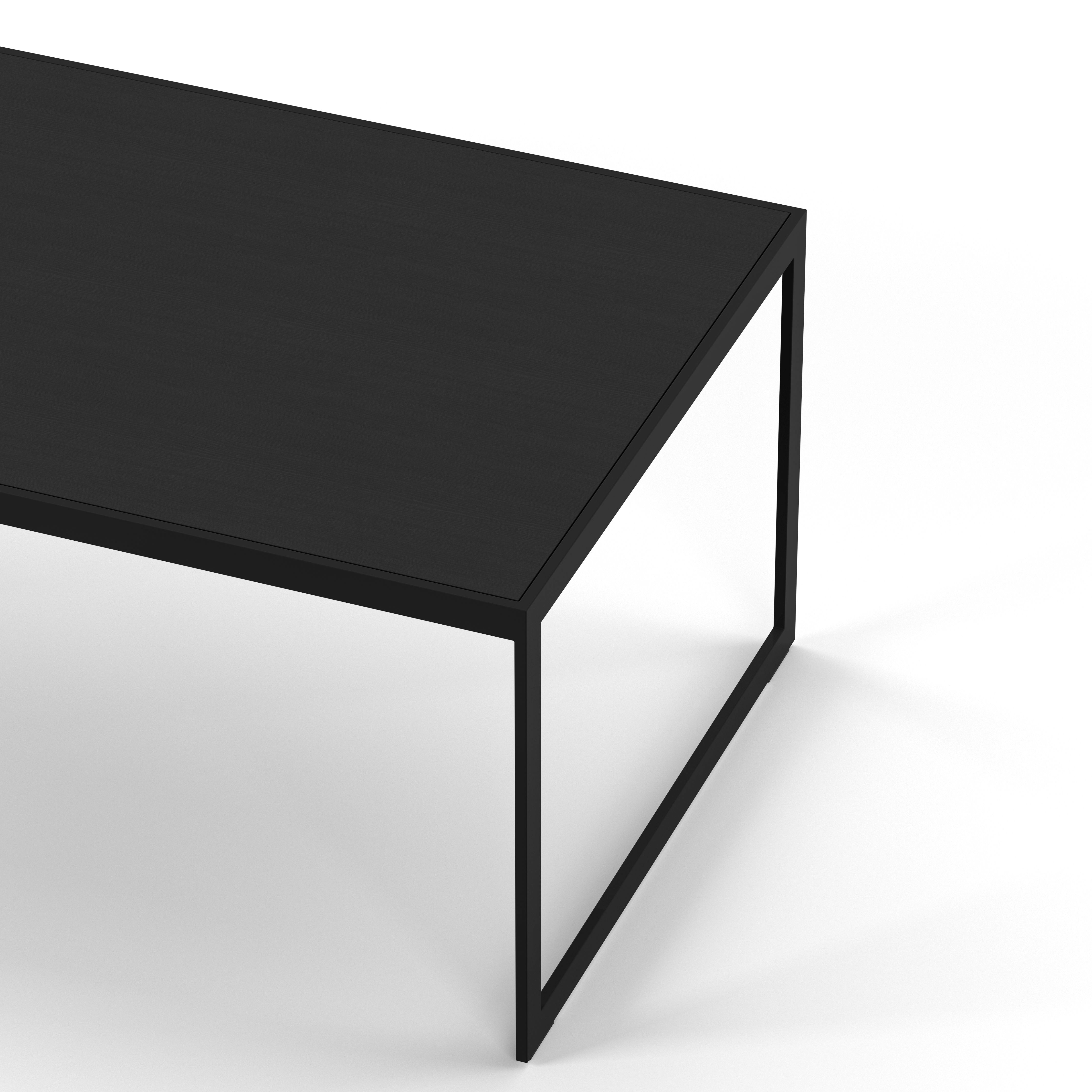 Englesson Bord Square Soffbord Rektangulärt #Variant_Svart Metall & Black Oak