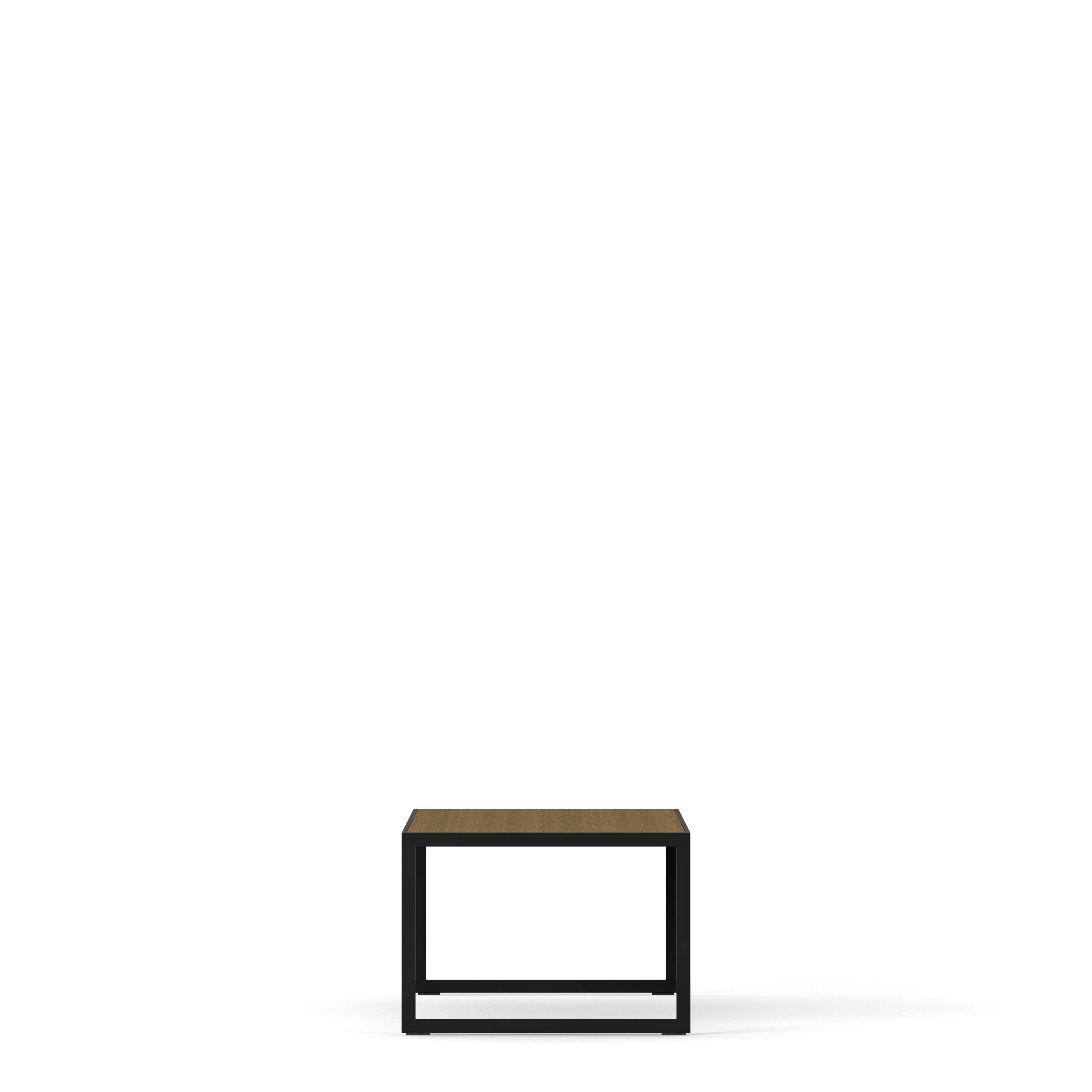 Englesson Bord Square Soffbord Rektangulärt #Variant_Svart Metall & Burned Walnut