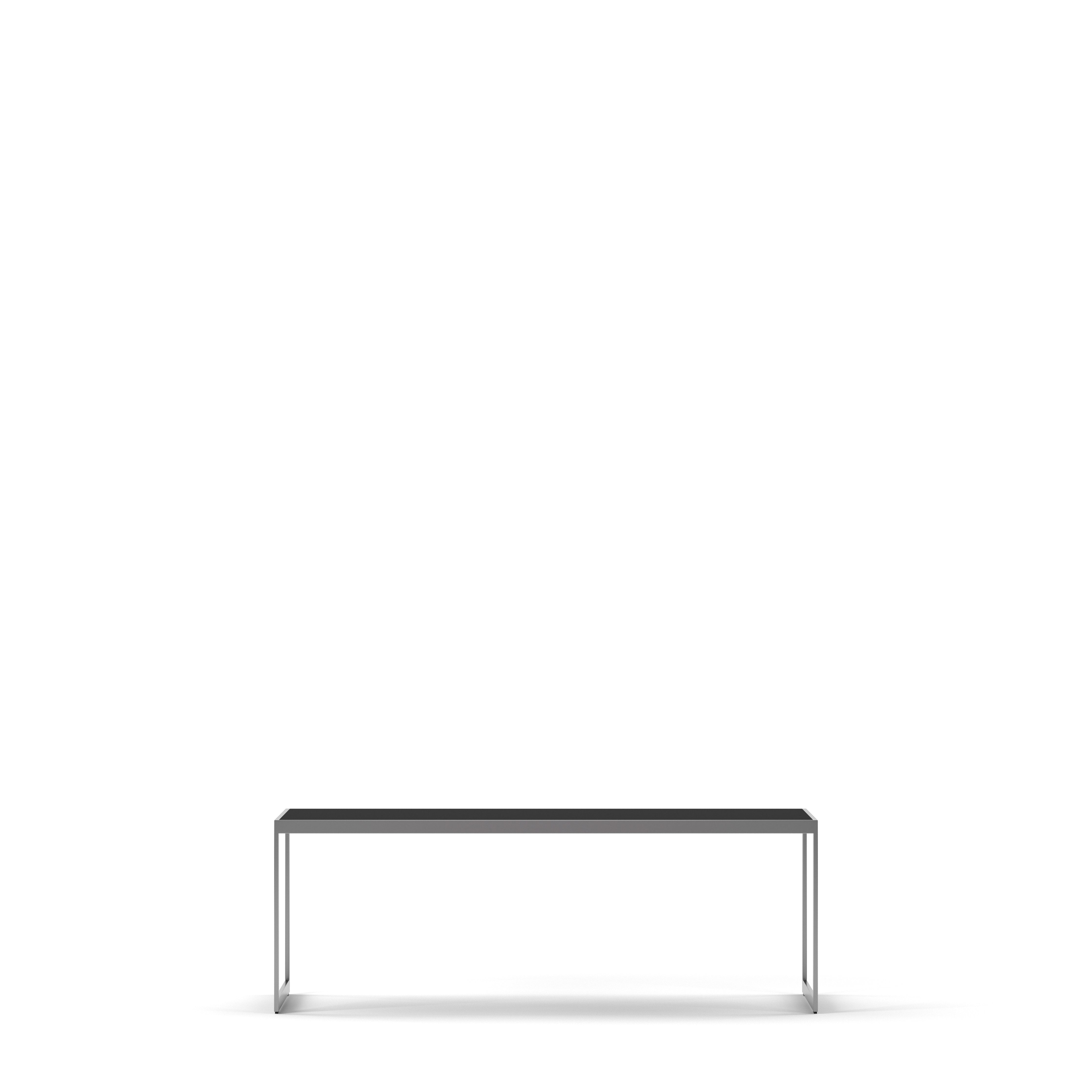 Englesson Bord Silvergrå Metall & Black Oak Square Soffbord Rektangulärt #Variant_Silvergrå Metall & Black Oak