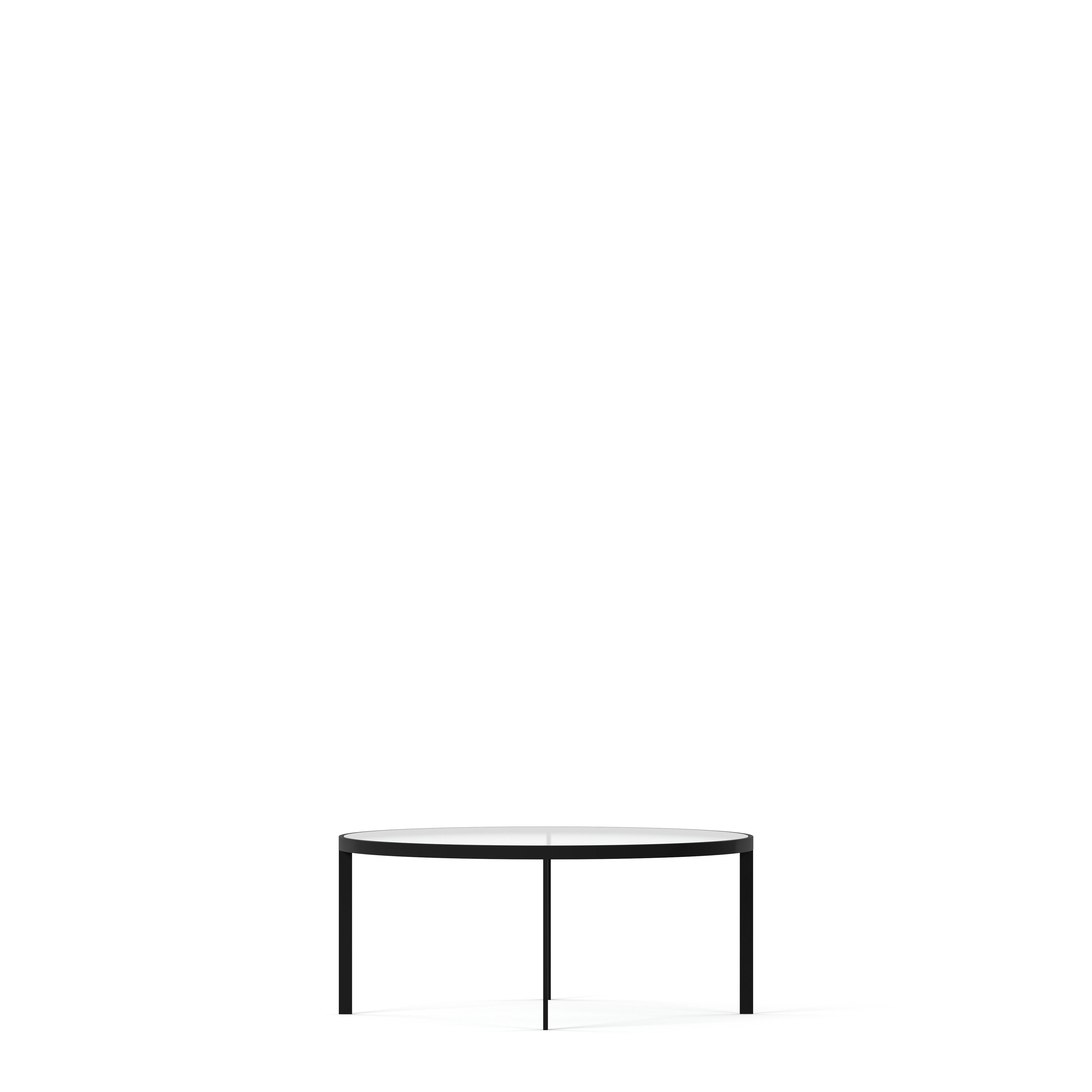 Englesson Bord Square Soffbord Runt Ø93 #Variant_Svart Metall & Glas