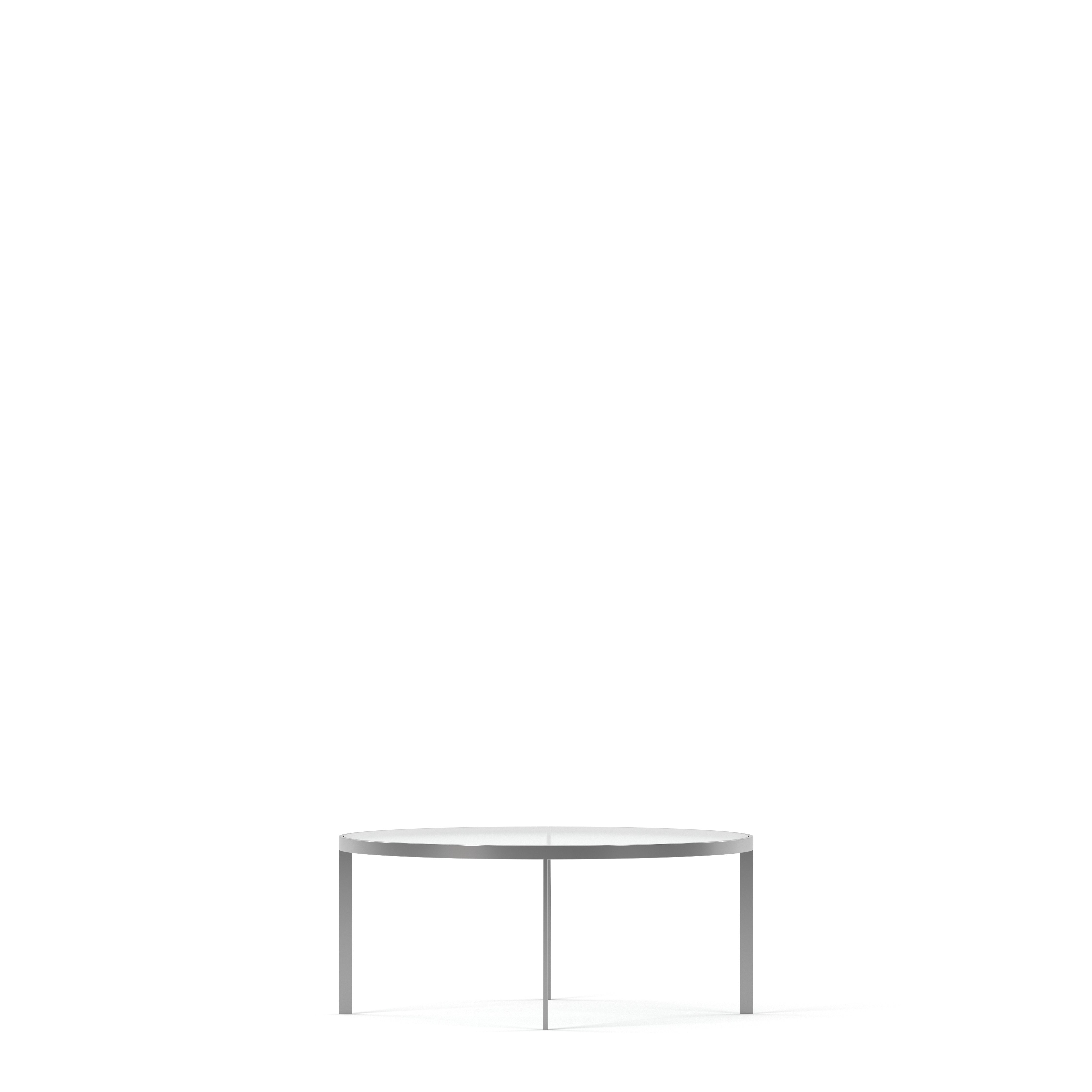 Englesson Bord Square Soffbord Runt Ø93 #Variant_Silvergrå Metall & Glas