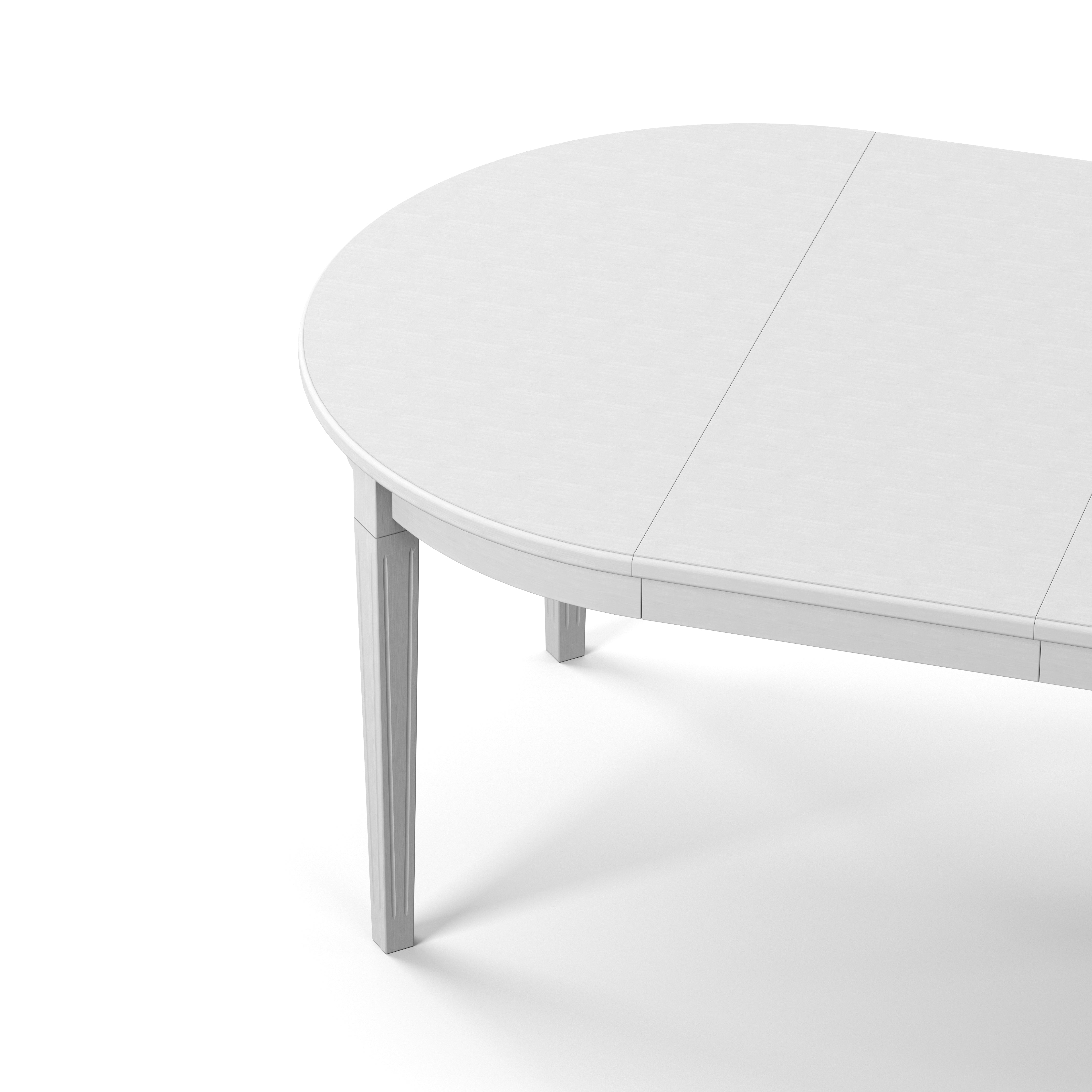 Englesson Bord Stockholm Matbord Ø115 Inkl 3 Ilägg #Variant_Whitewash