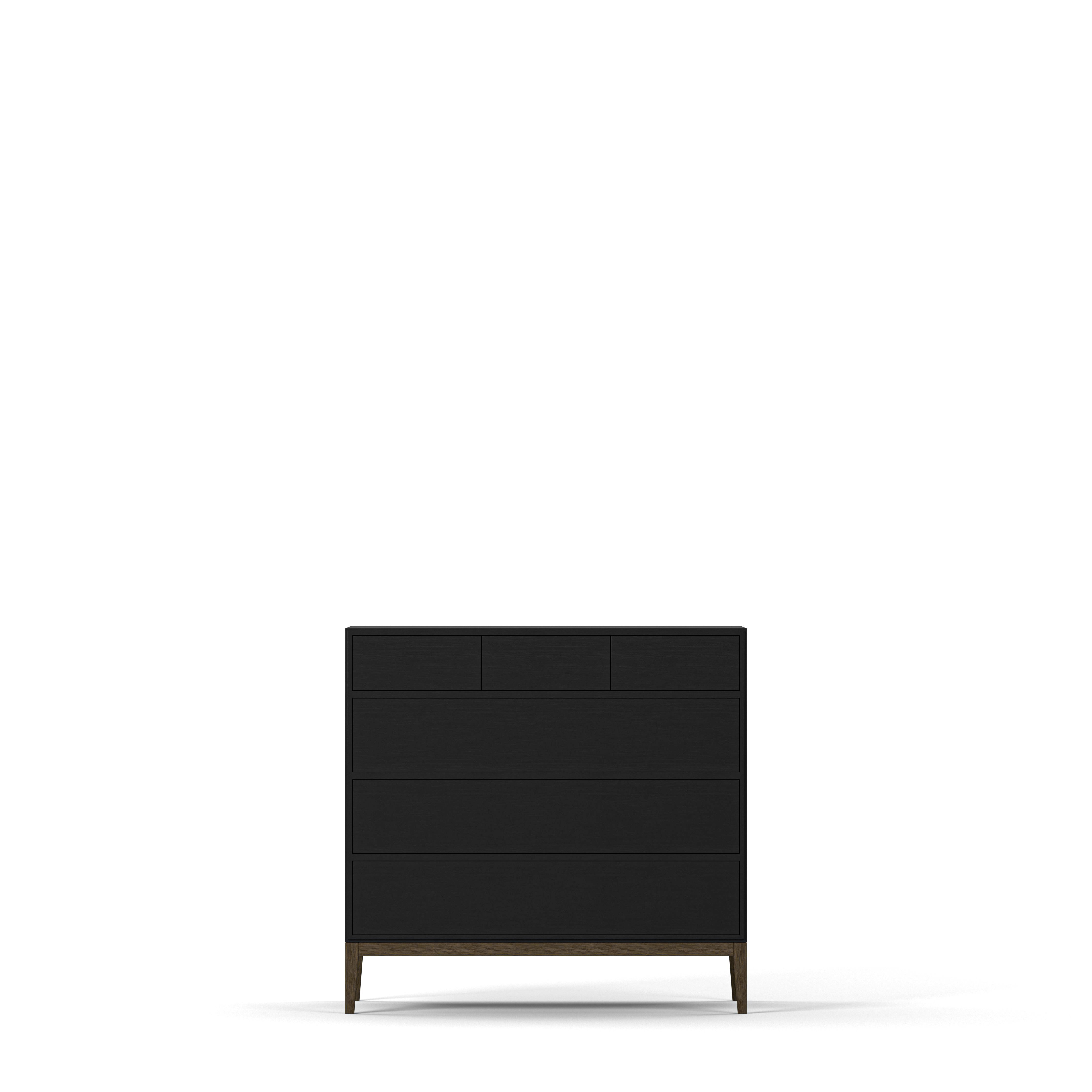 Englesson Byrå Black Brushed & Burned Walnut Edge 2.0 Byrå 744ESB-BW #Variant_Black Brushed & Burned Walnut