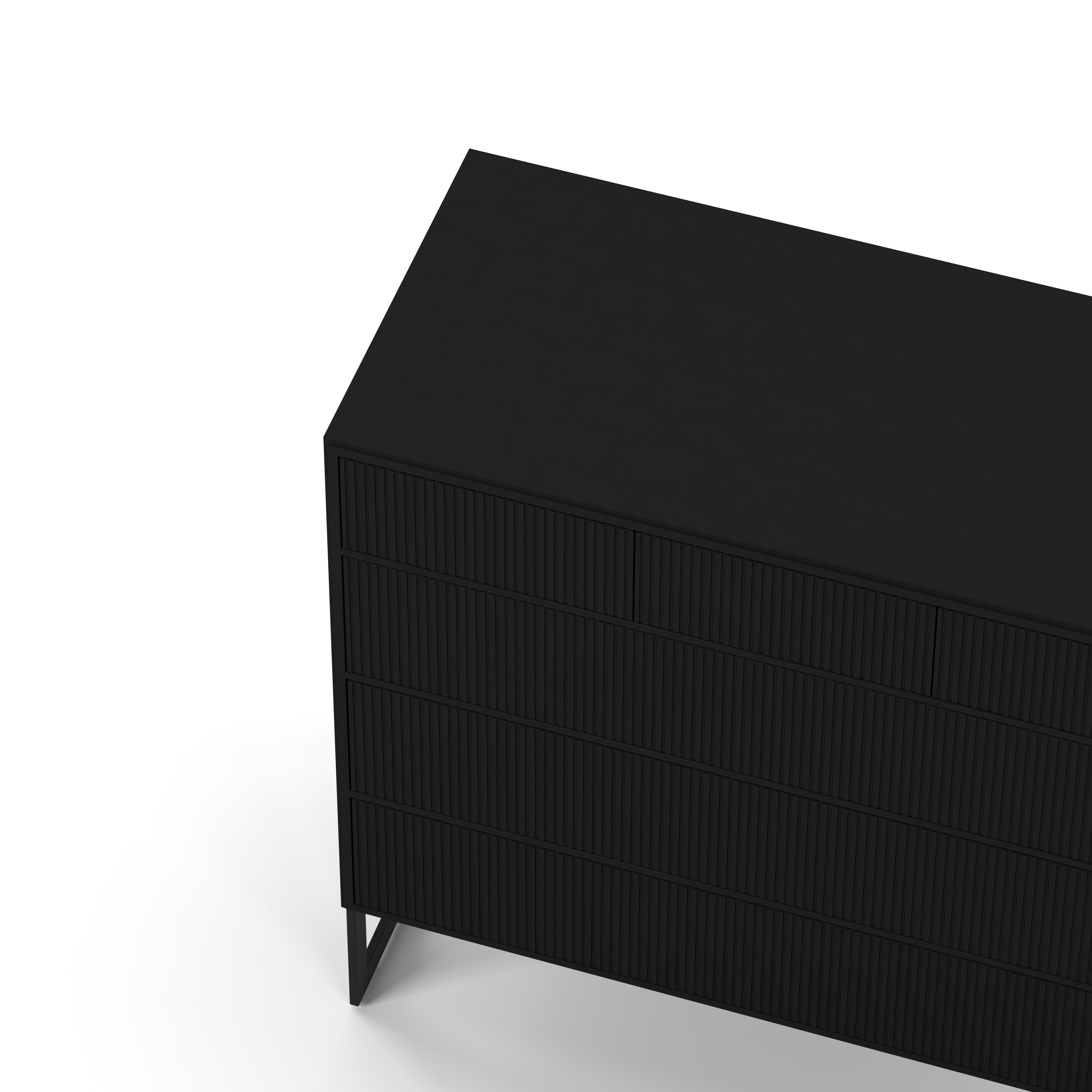 Englesson Byrå Line Byrå 3+3 Lådor Hög #Variant_Black
