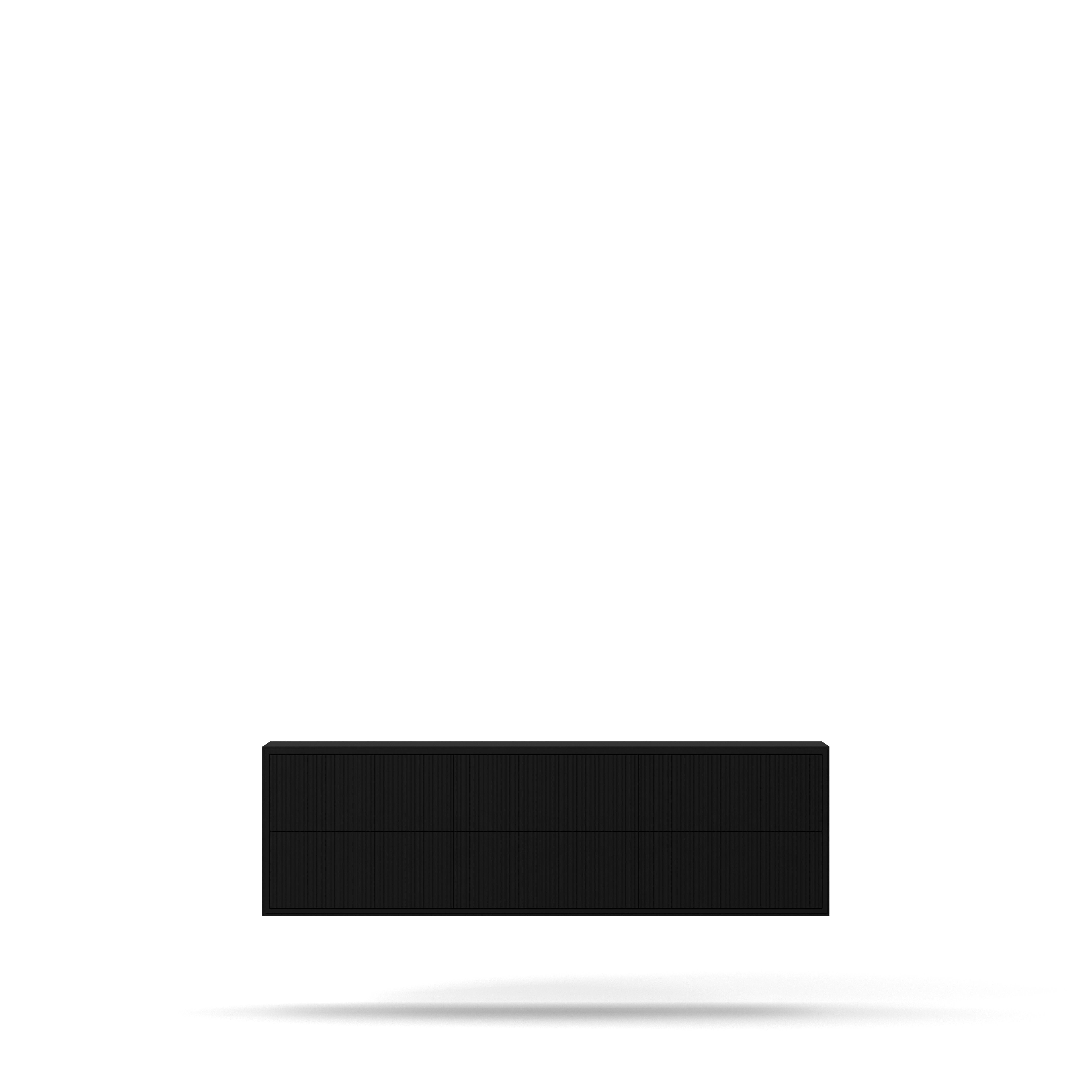 Englesson Byrå Line Byrå 6 Lådor Vägghängd #Variant_Black