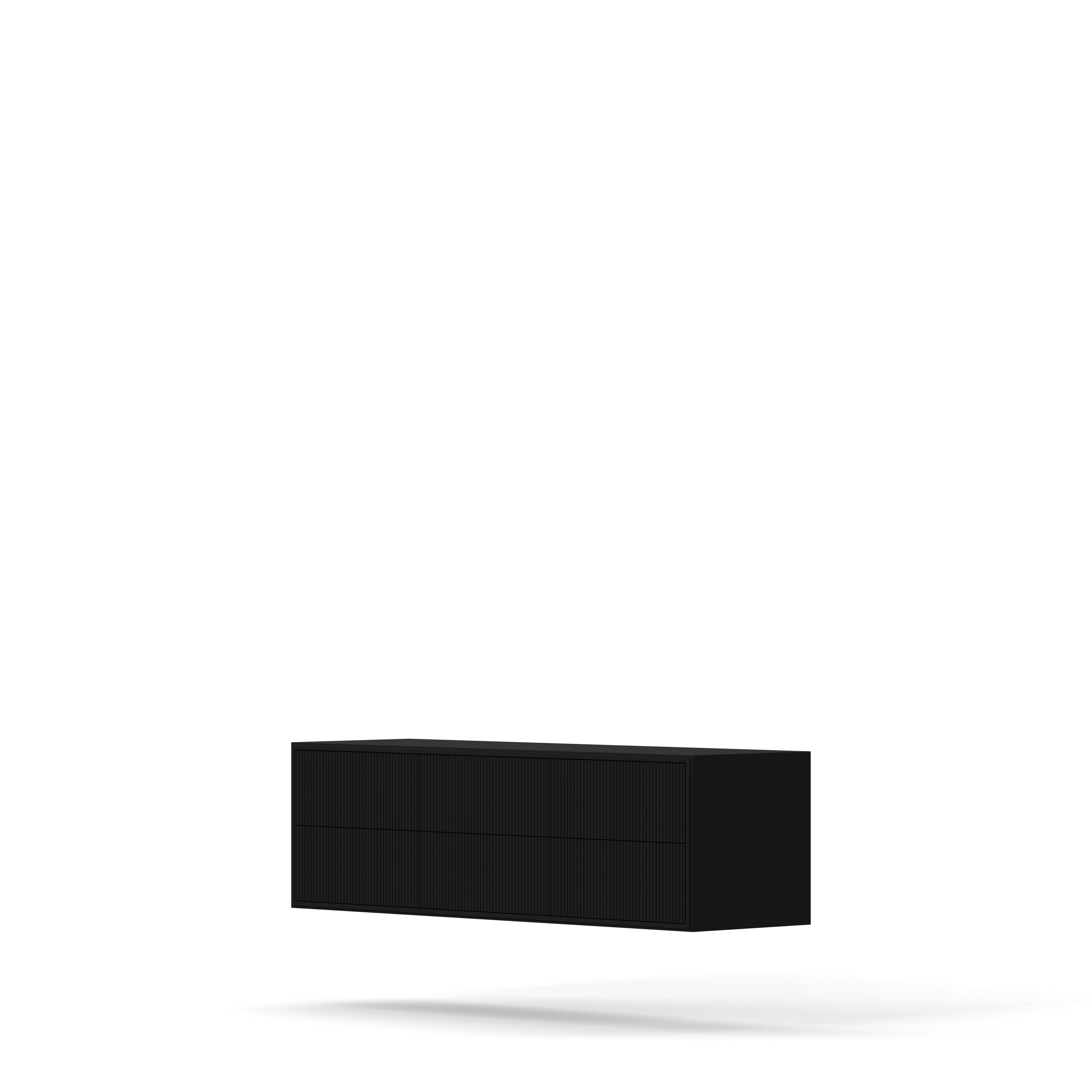 Englesson Byrå Black Line Byrå 6 Lådor Vägghängd 6714B #Variant_Black