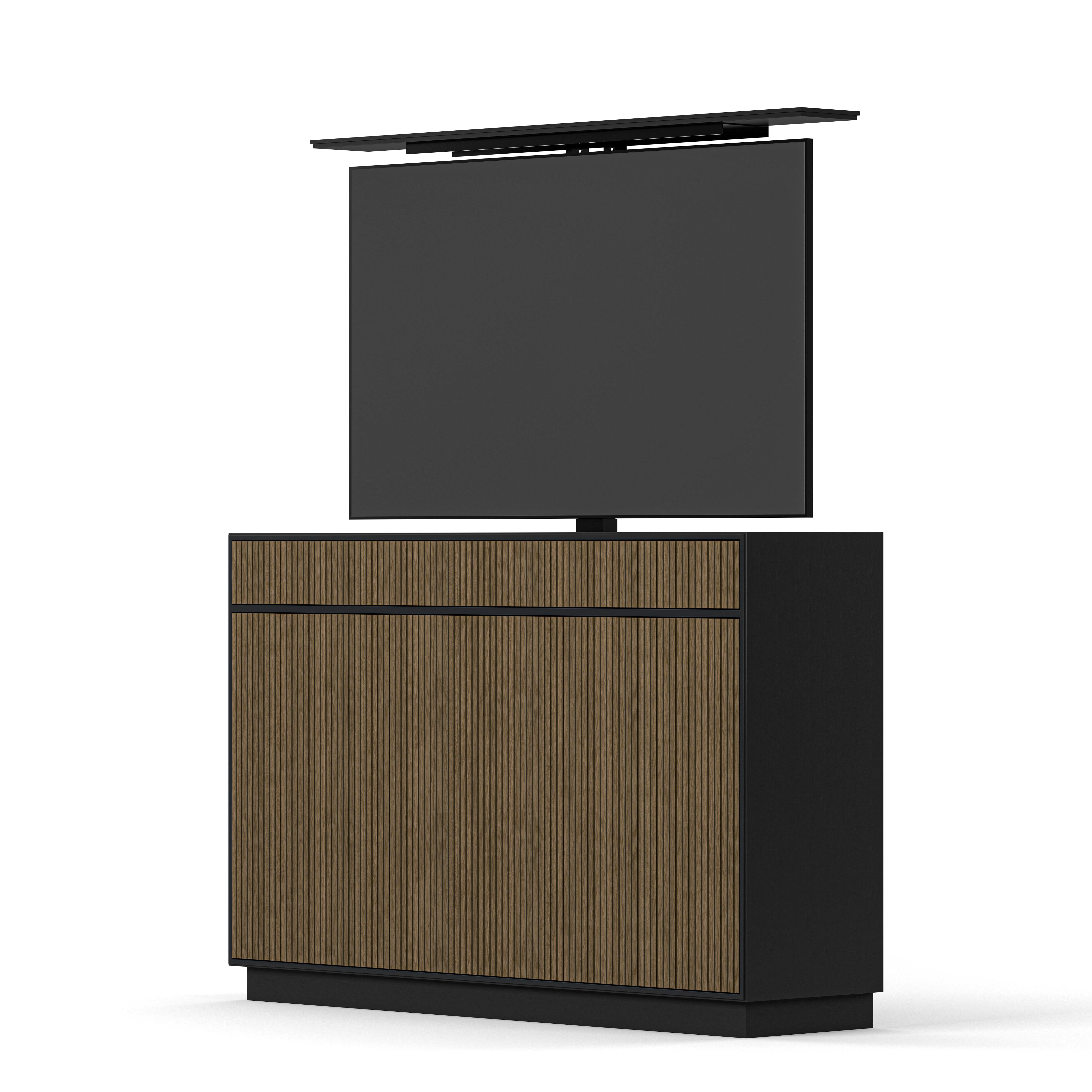 Englesson Line Burned Walnut TV Lift 65" #Variant_Black & Burned Walnut