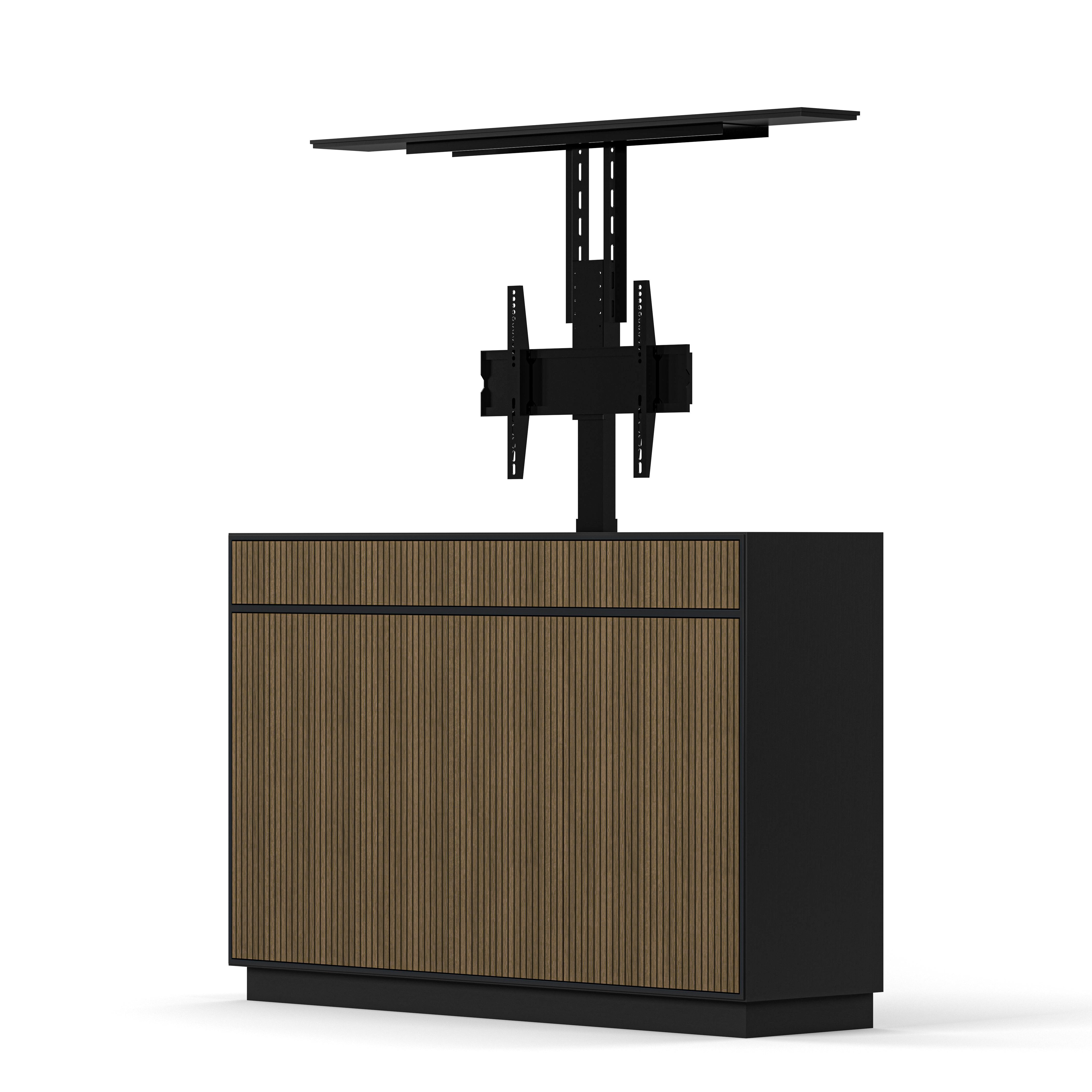 Englesson Line Burned Walnut TV Lift 65" #Variant_Black & Burned Walnut