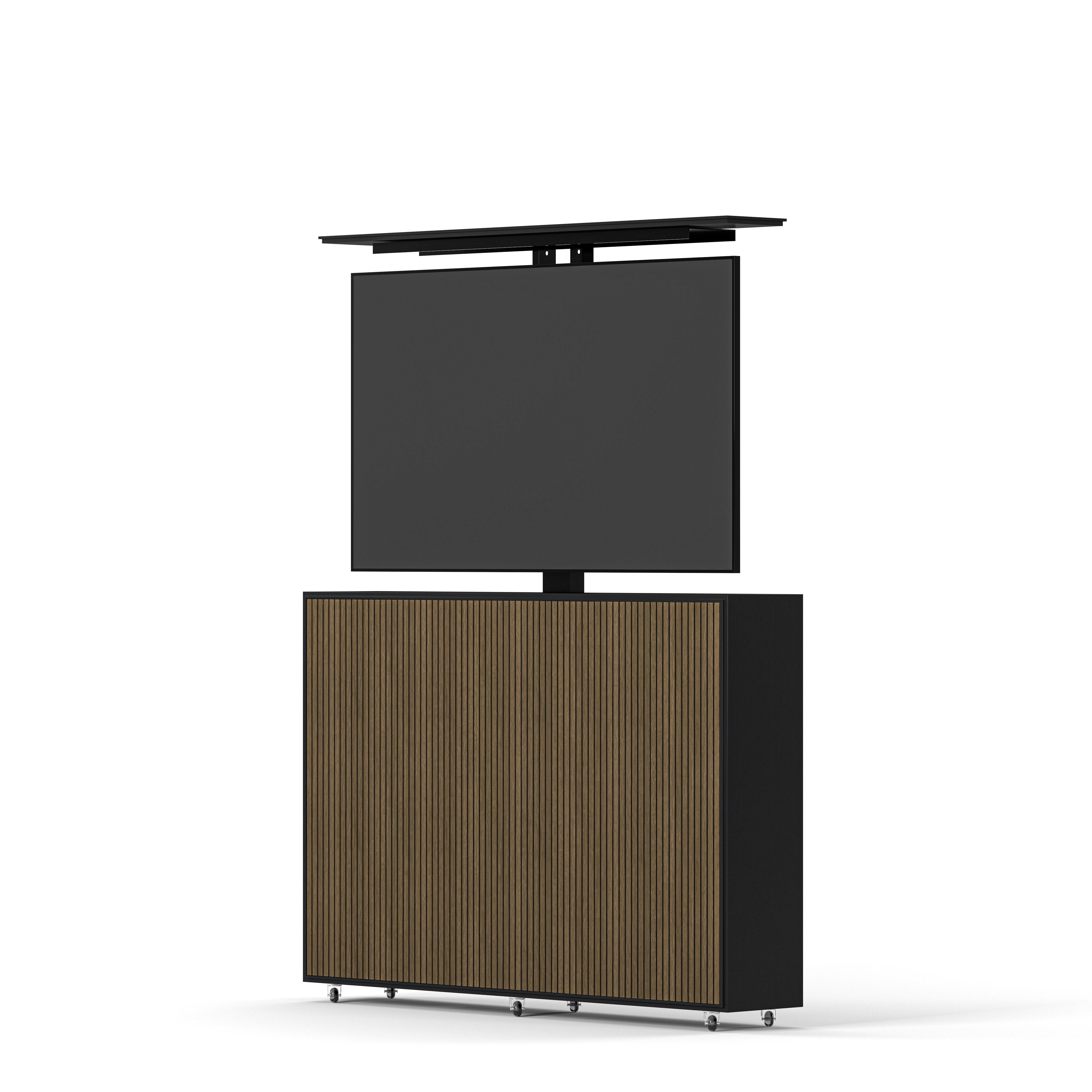 Englesson Line Burned Walnut TV Lift Slim 55" #Variant_Black & Burned Walnut