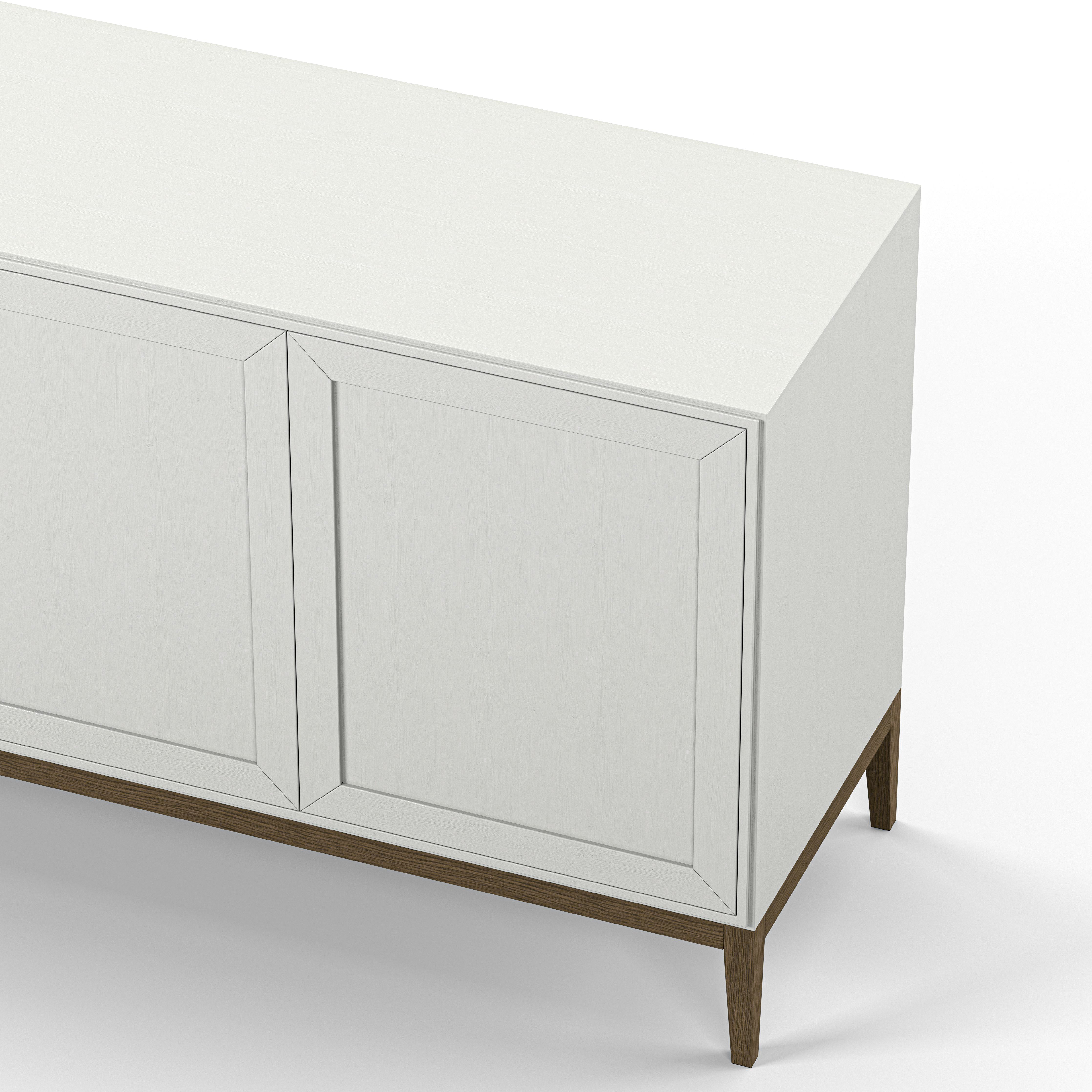 Englesson Skänkar Edge 2.0 Skänk 3-Dörrar #Variant_White & Burned Walnut