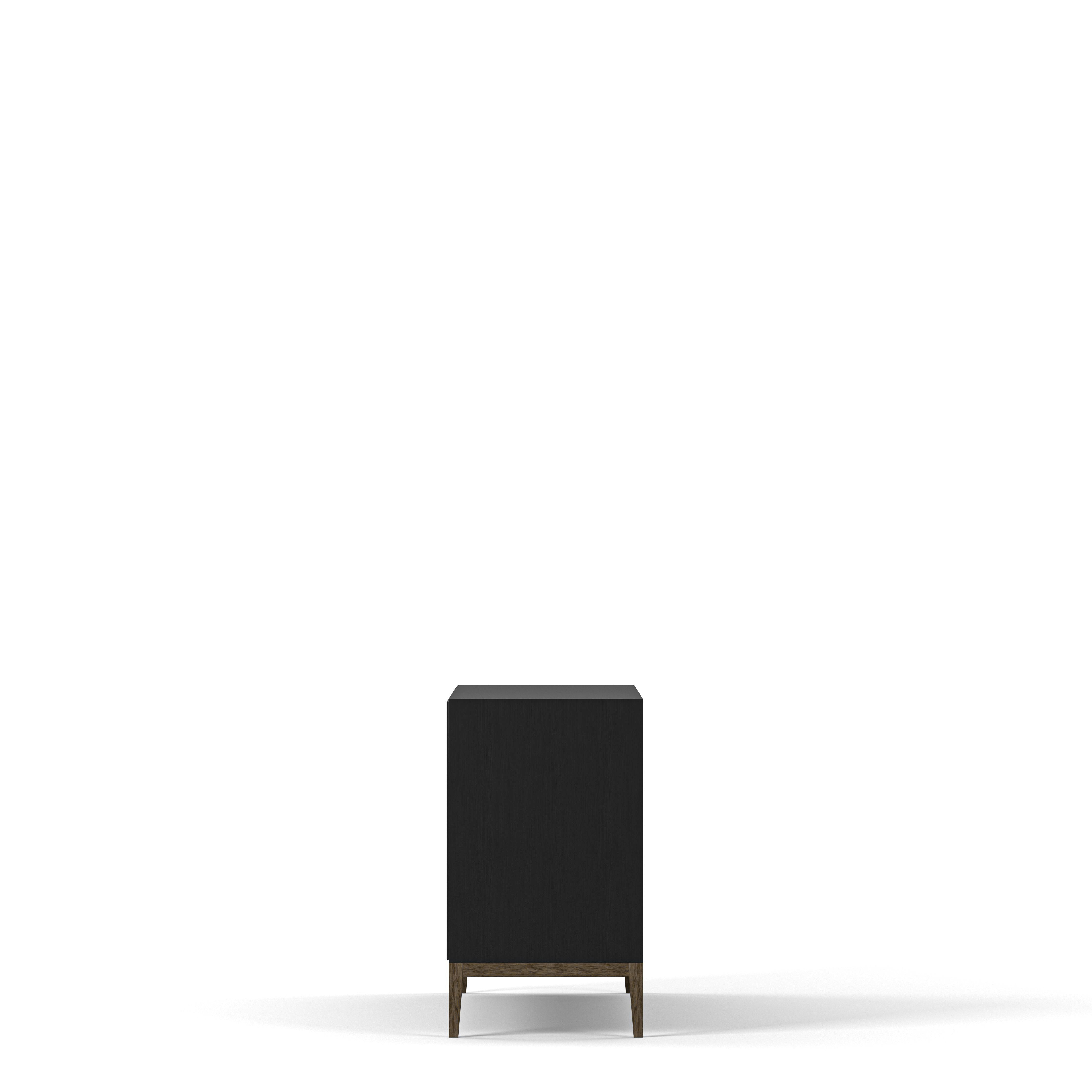 Englesson Skänkar Edge 2.0 Skänk 3-Dörrar #Variant_Black Brushed & Burned Walnut