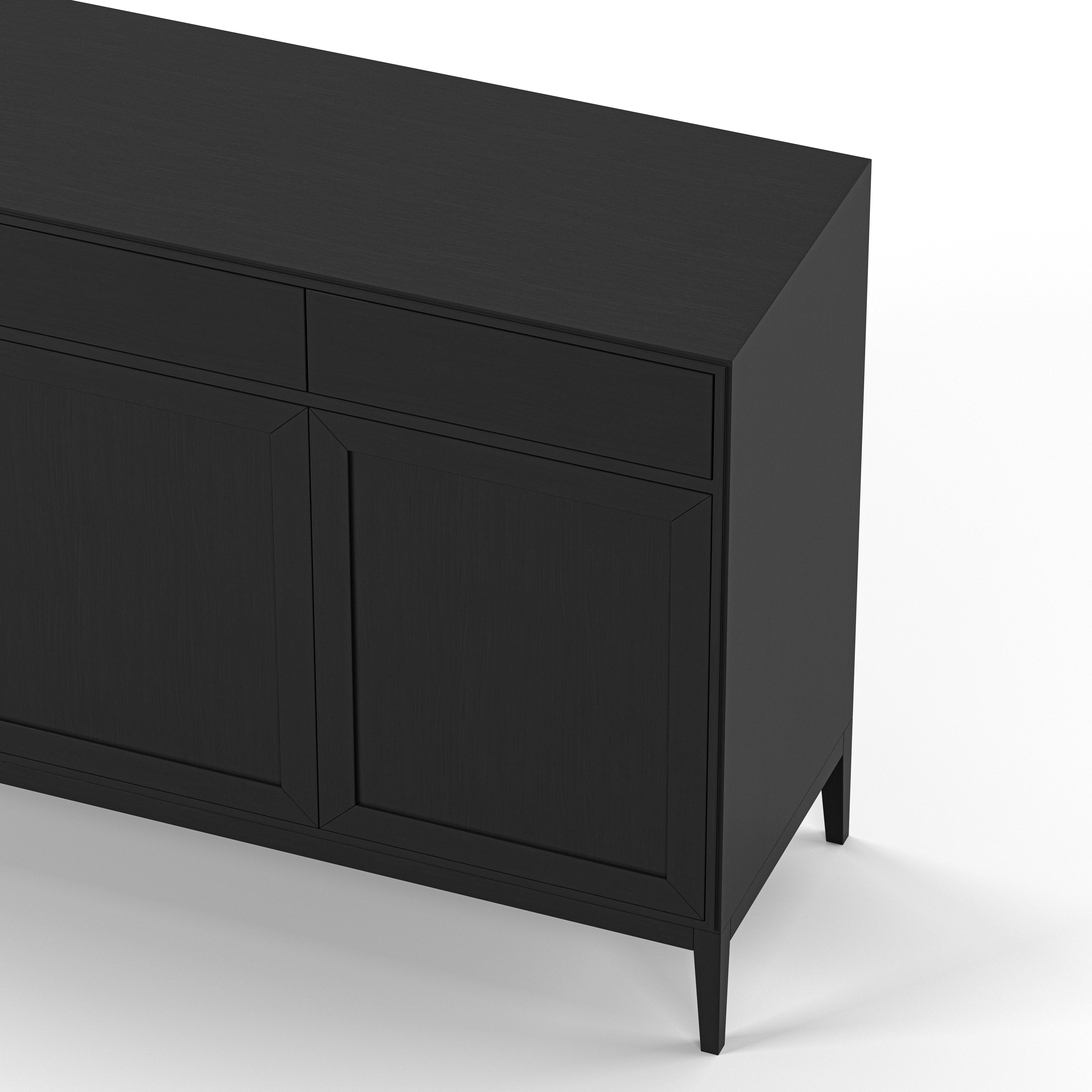 Englesson Skänkar Edge 2.0 Skänk 3 Dörrar, High #Variant_Black Brushed