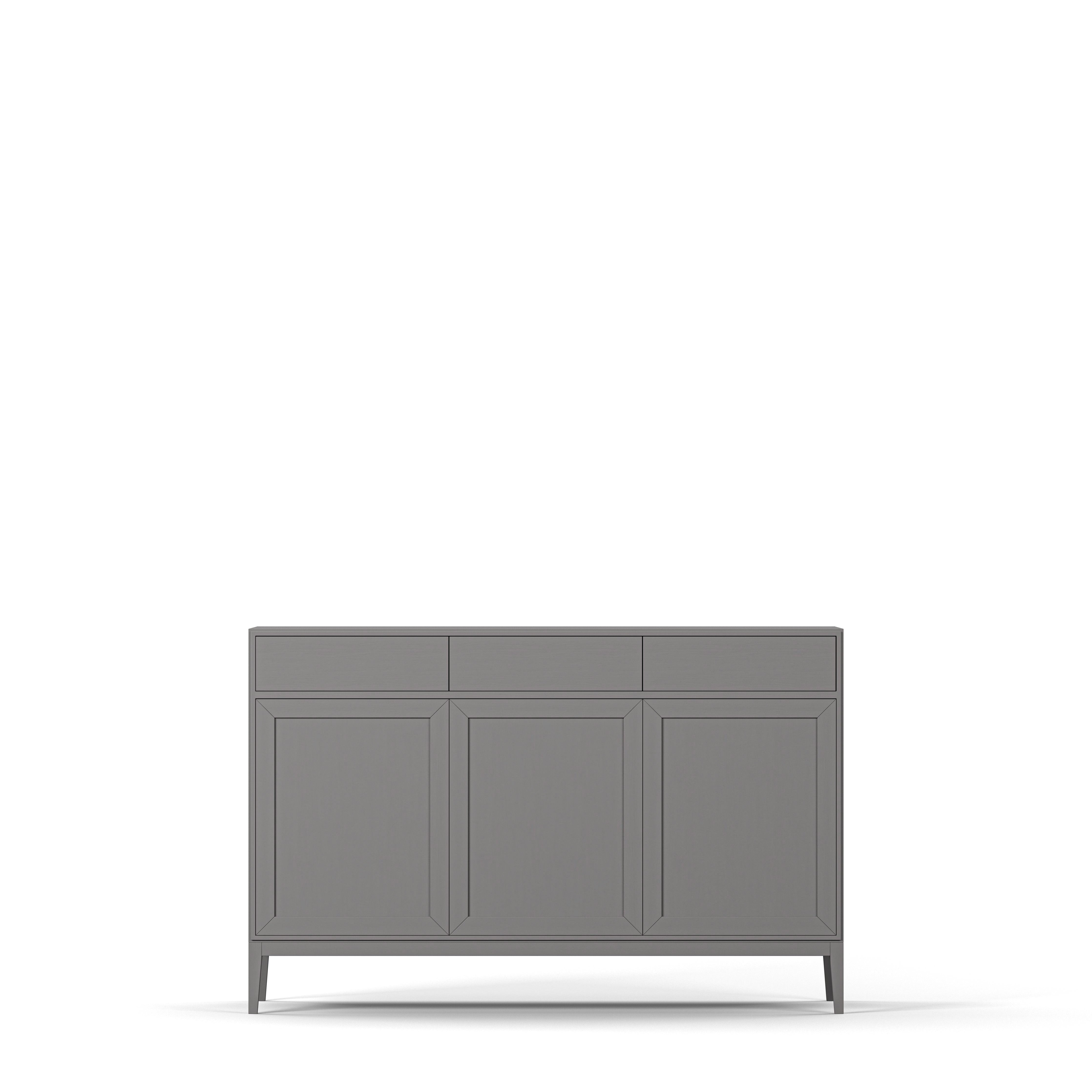 Englesson Skänkar Grey Brushed Edge 2.0 Skänk 3 Dörrar, High 712EGB #Variant_Grey Brushed