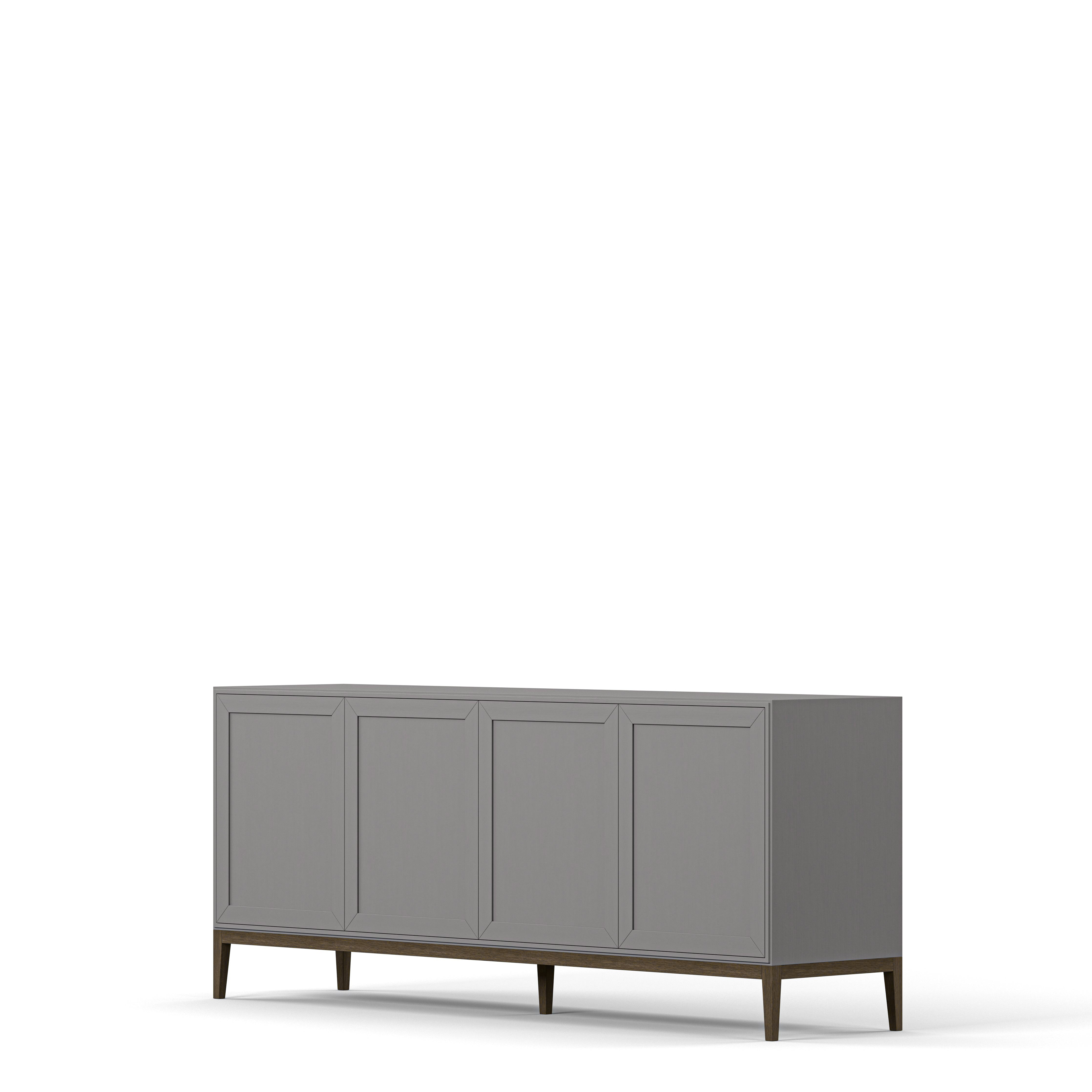 Englesson Skänkar Edge 2.0 Skänk 4-Dörrar #Variant_Grey Brushed & Burned Walnut